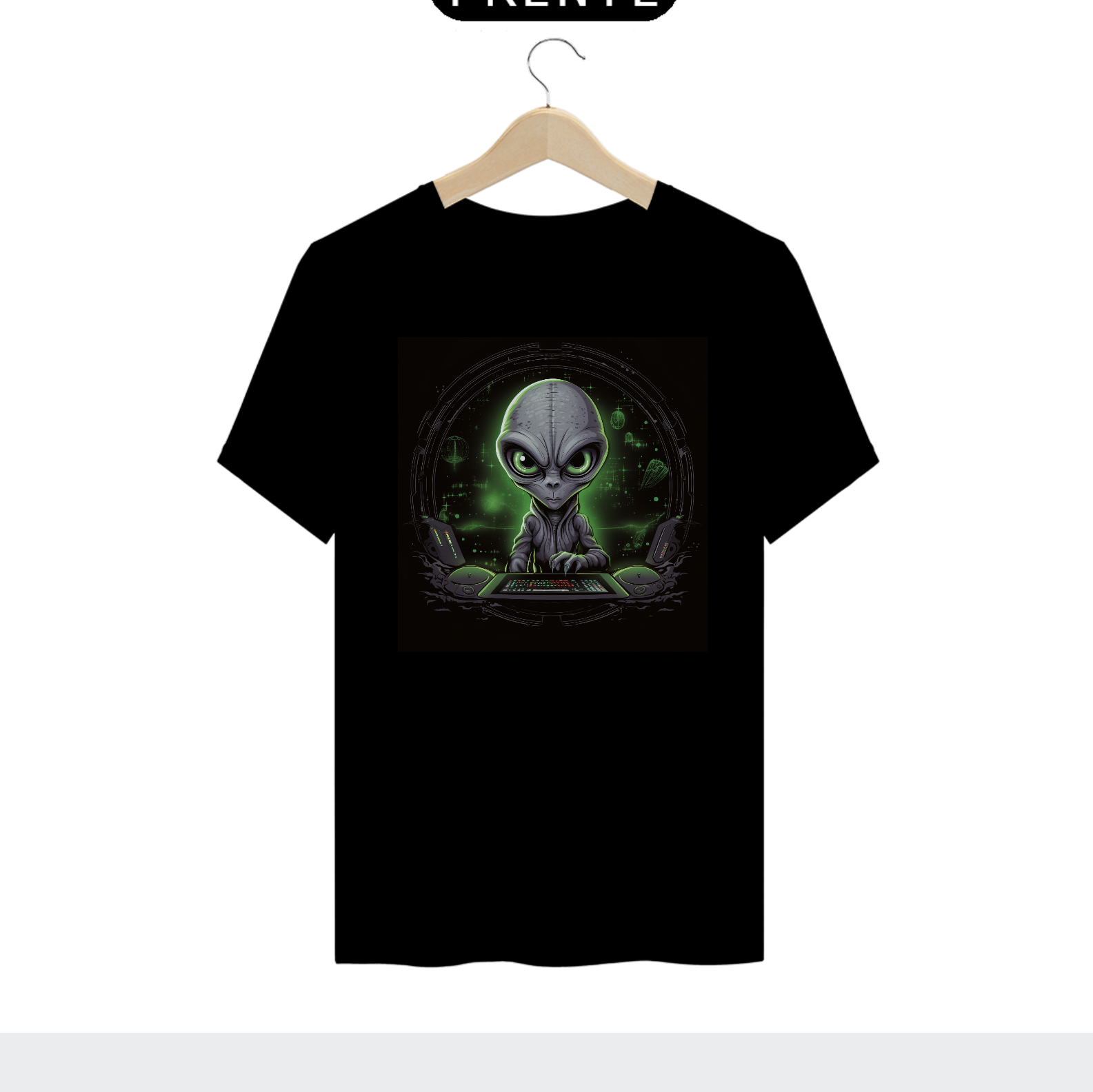 Nome do produto: Camiseta Geek - Alien Grey 