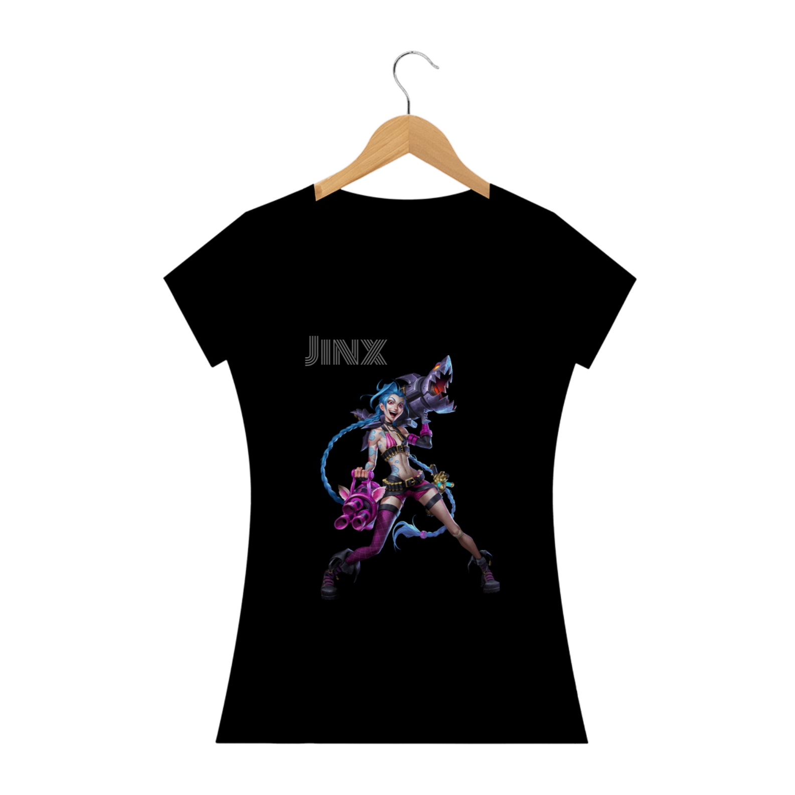 T-Shirt FEMININA - TEMÁTICA League Of Legends (THRESH)