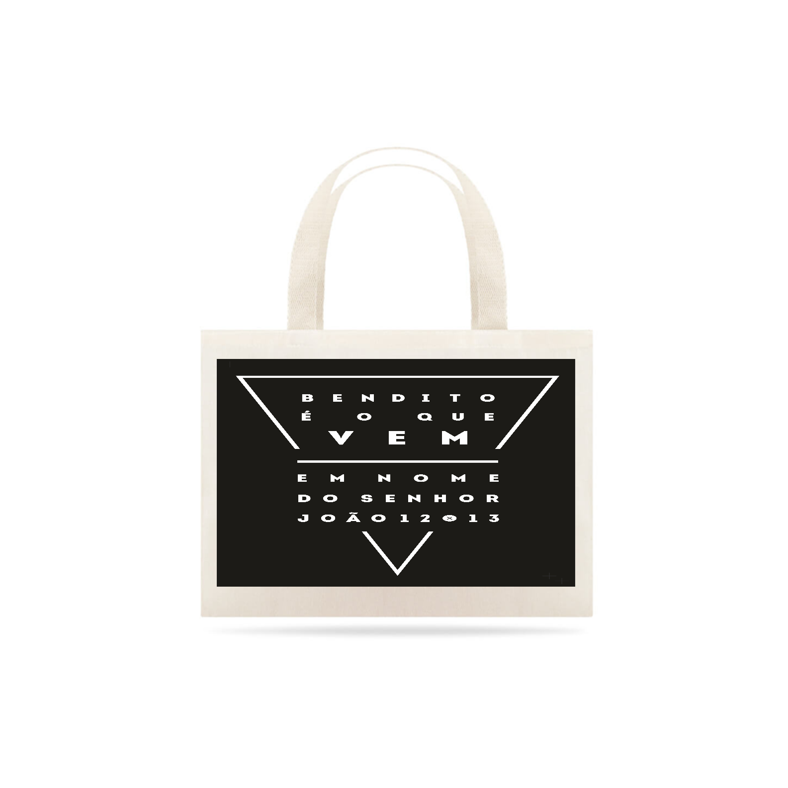 Eco Bag Bendito é o que vem em nome do Senhor