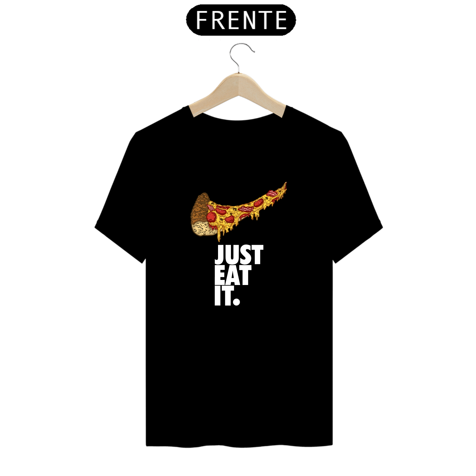 Camiseta Just eat it - Preta