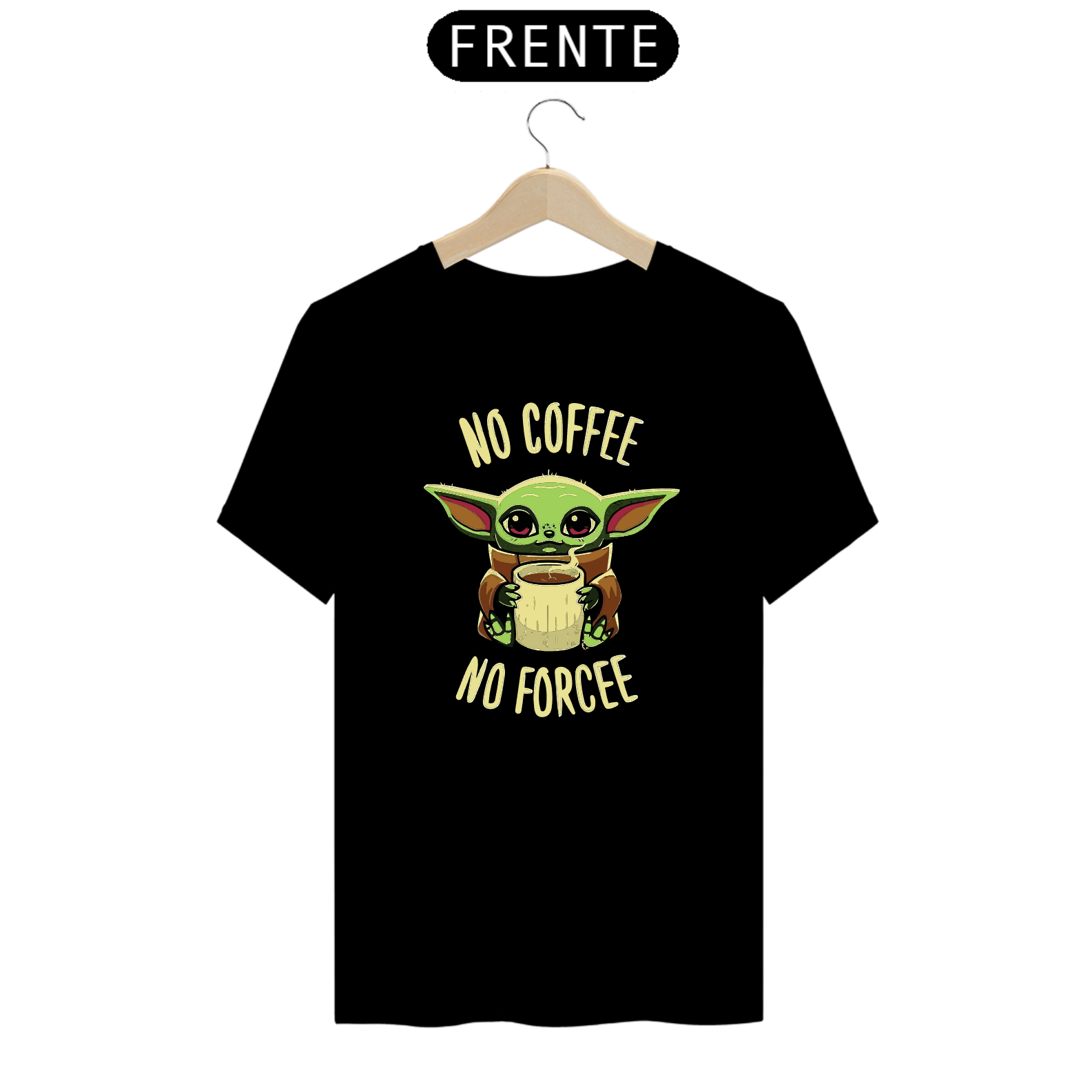 Camiseta No coffee No force - Preto