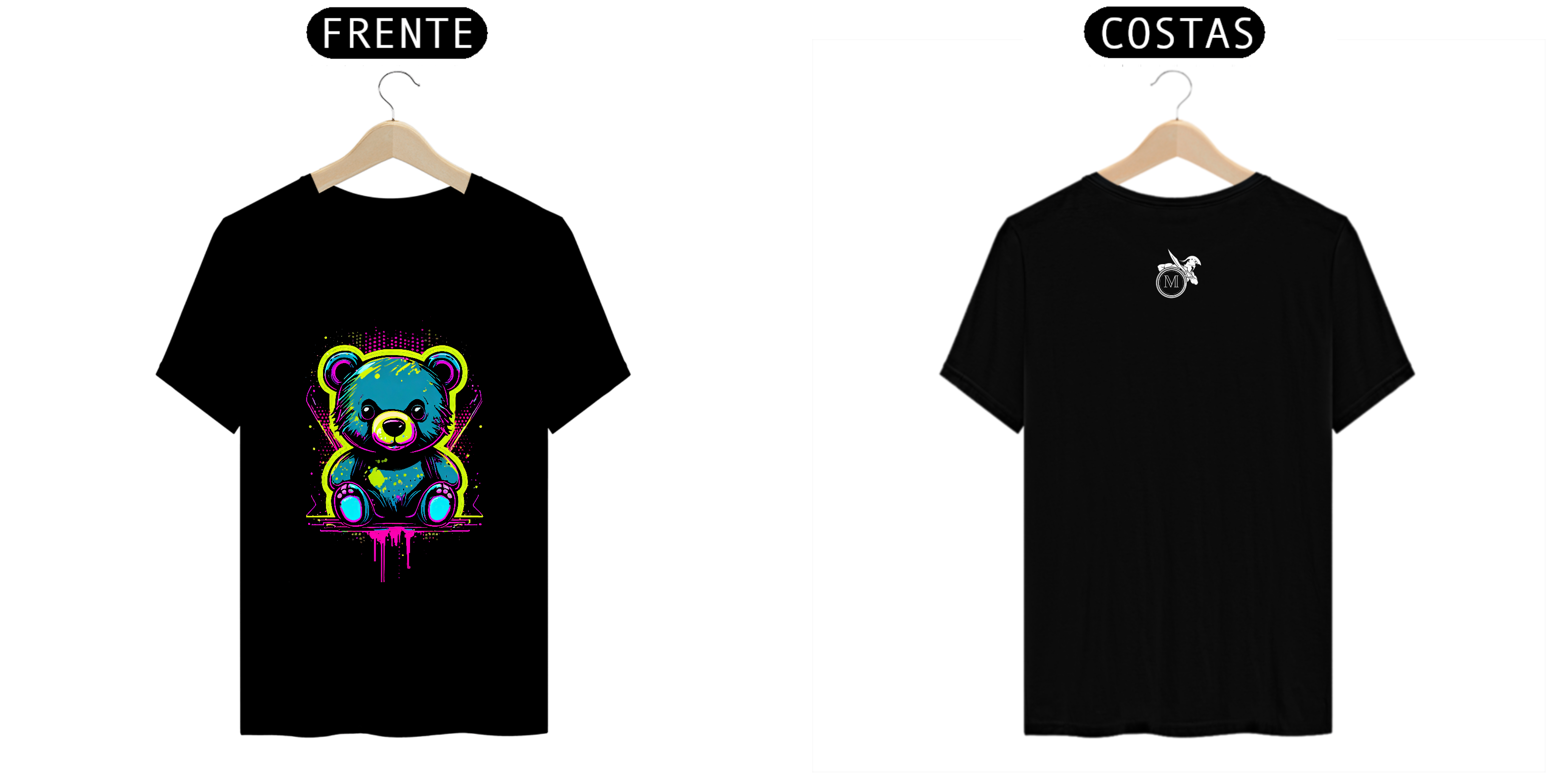 Camiseta Ursinho Neon