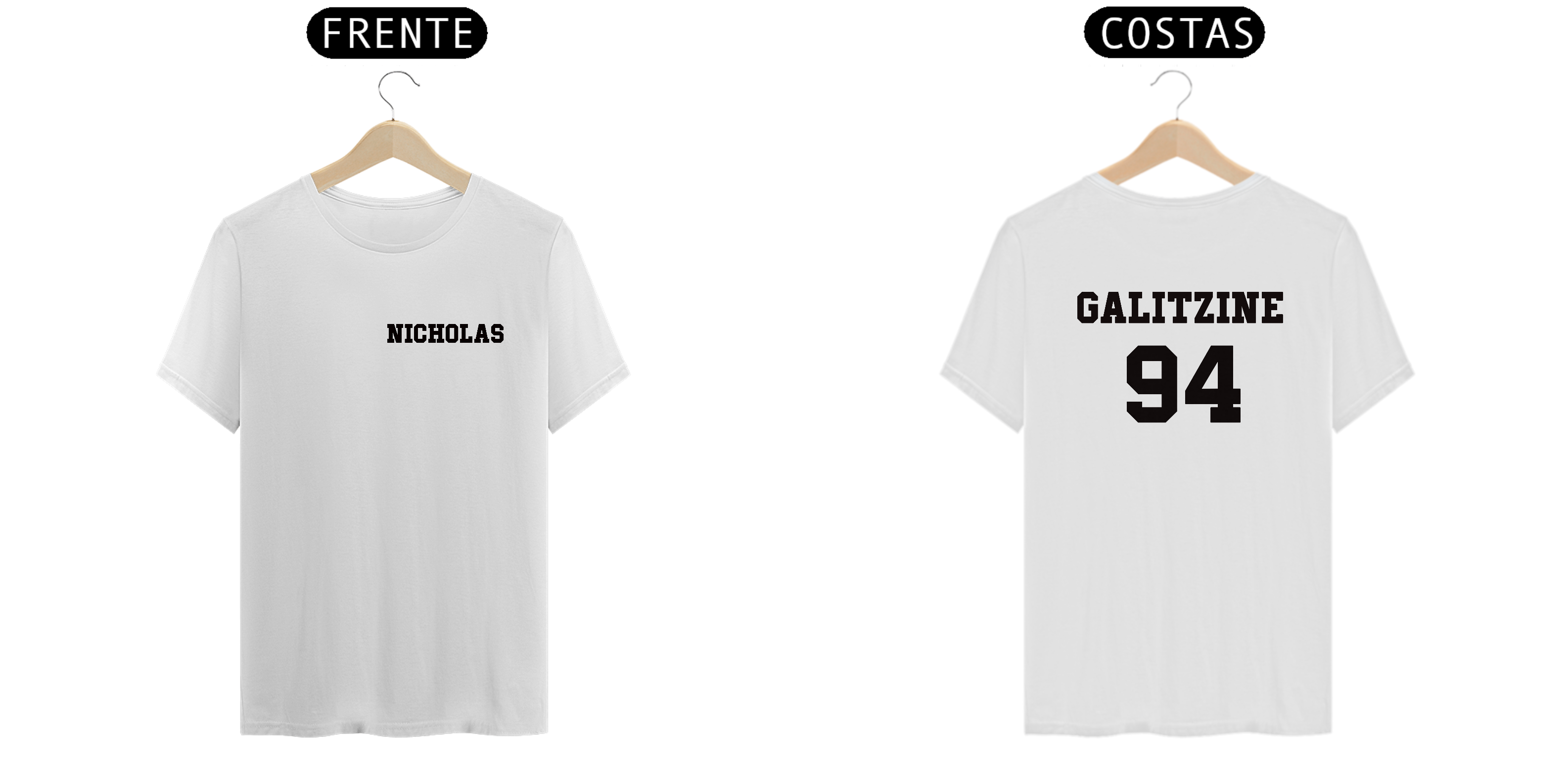 Nome do produto: CAMISETA FRENTE E COSTAS - NICHOLAS GALITZINE