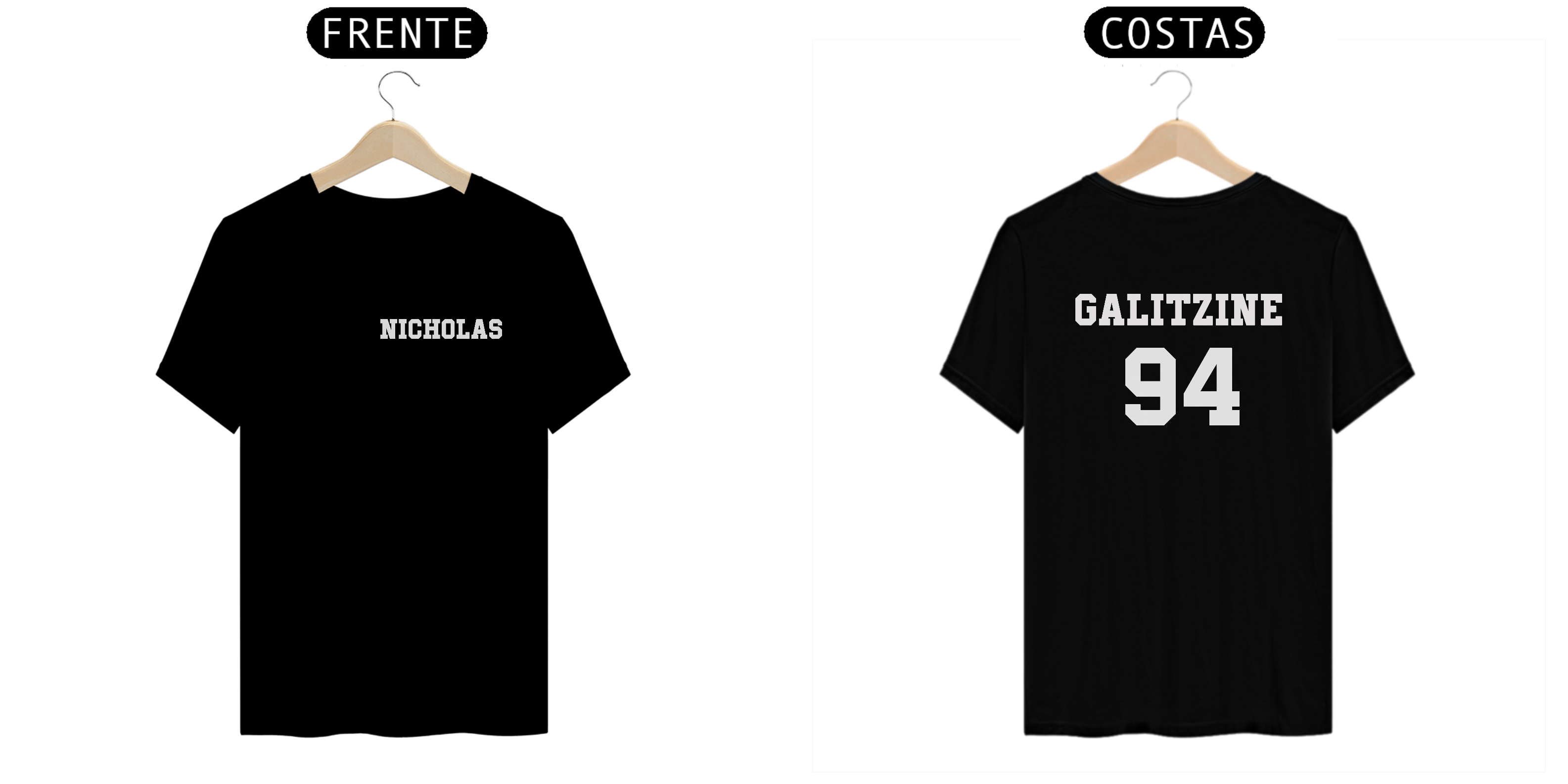 Nome do produto: CAMISETA FRENTE E COSTAS - NICHOLAS GALITZINE