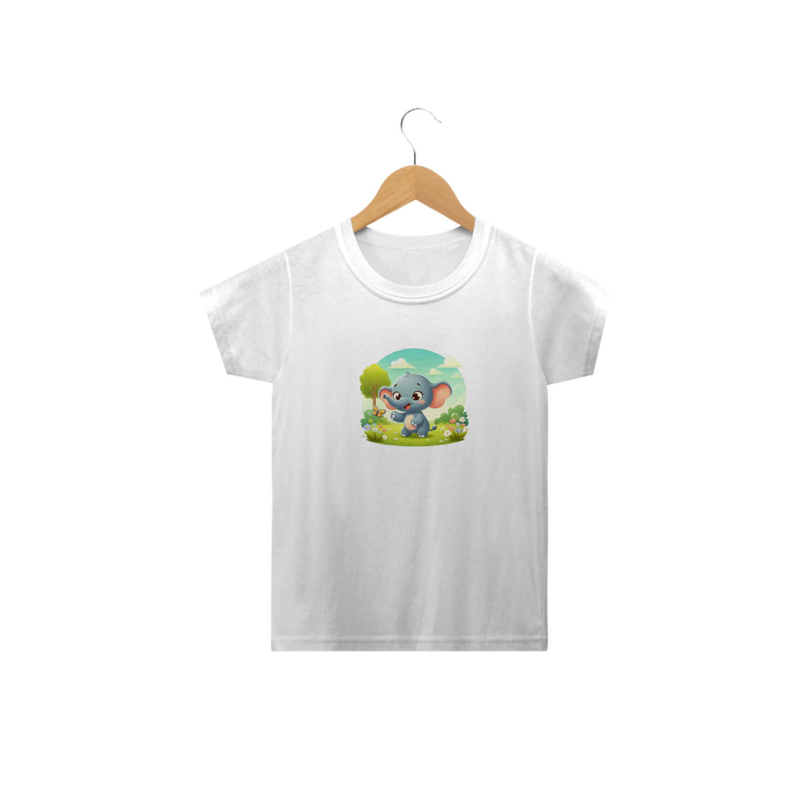 Camiseta Infantil: Elefante Feliz