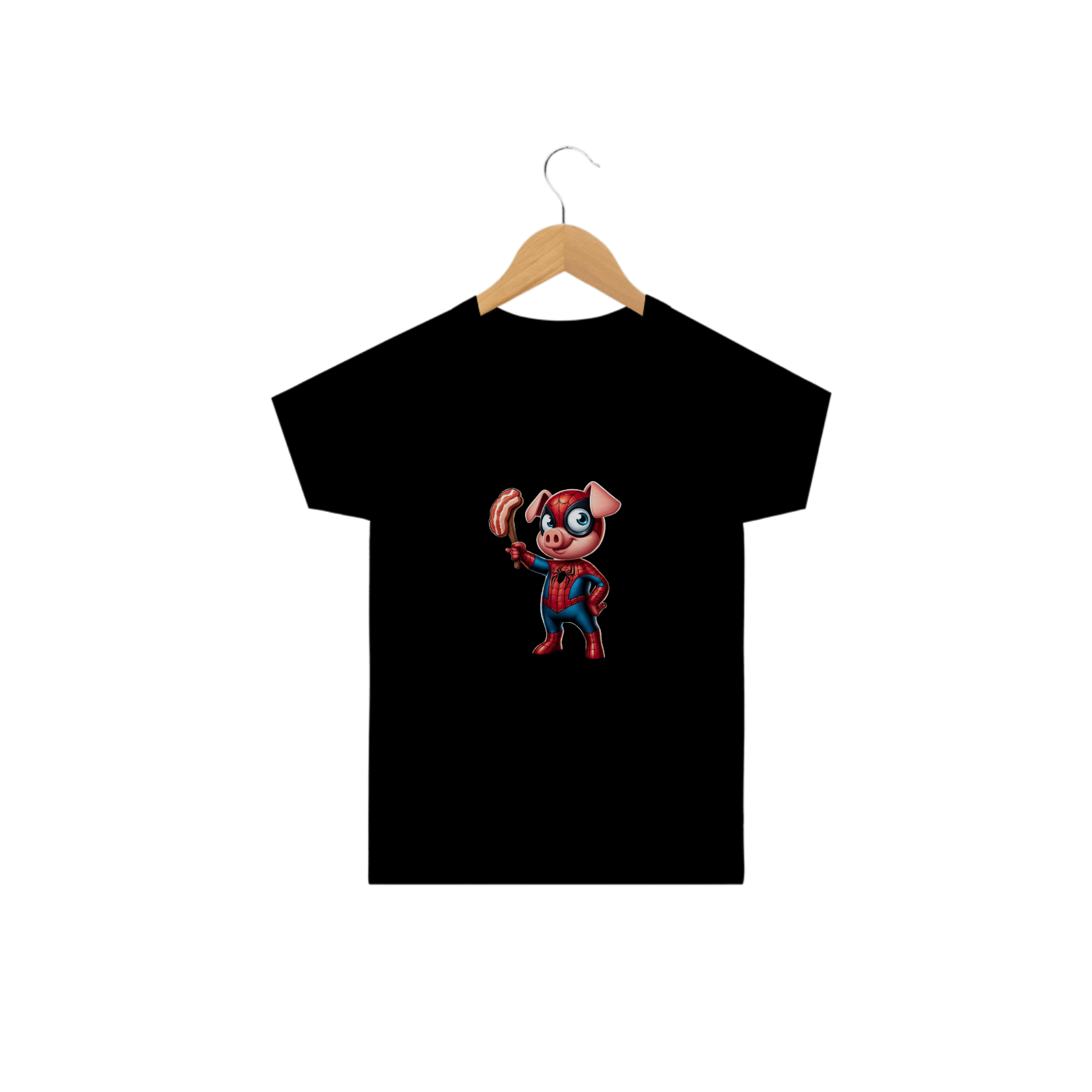 Camiseta Infantil Porco Aranha