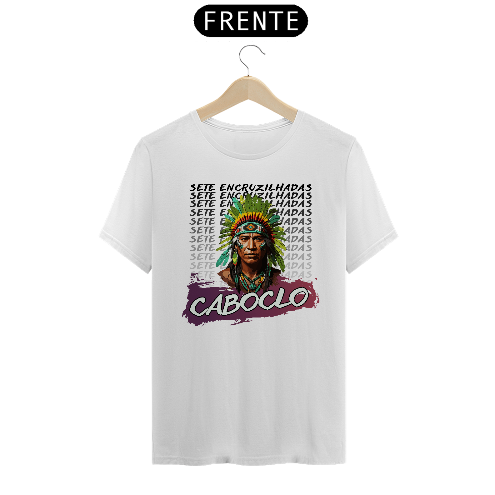 Camiseta Unissex Caboclo 7 Encruzilhadas 04