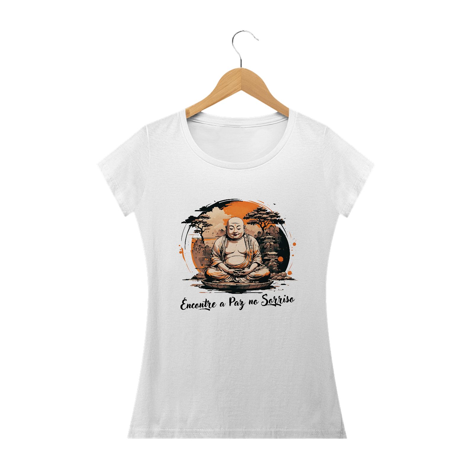 Camiseta Baby Look Buda Hotei 04