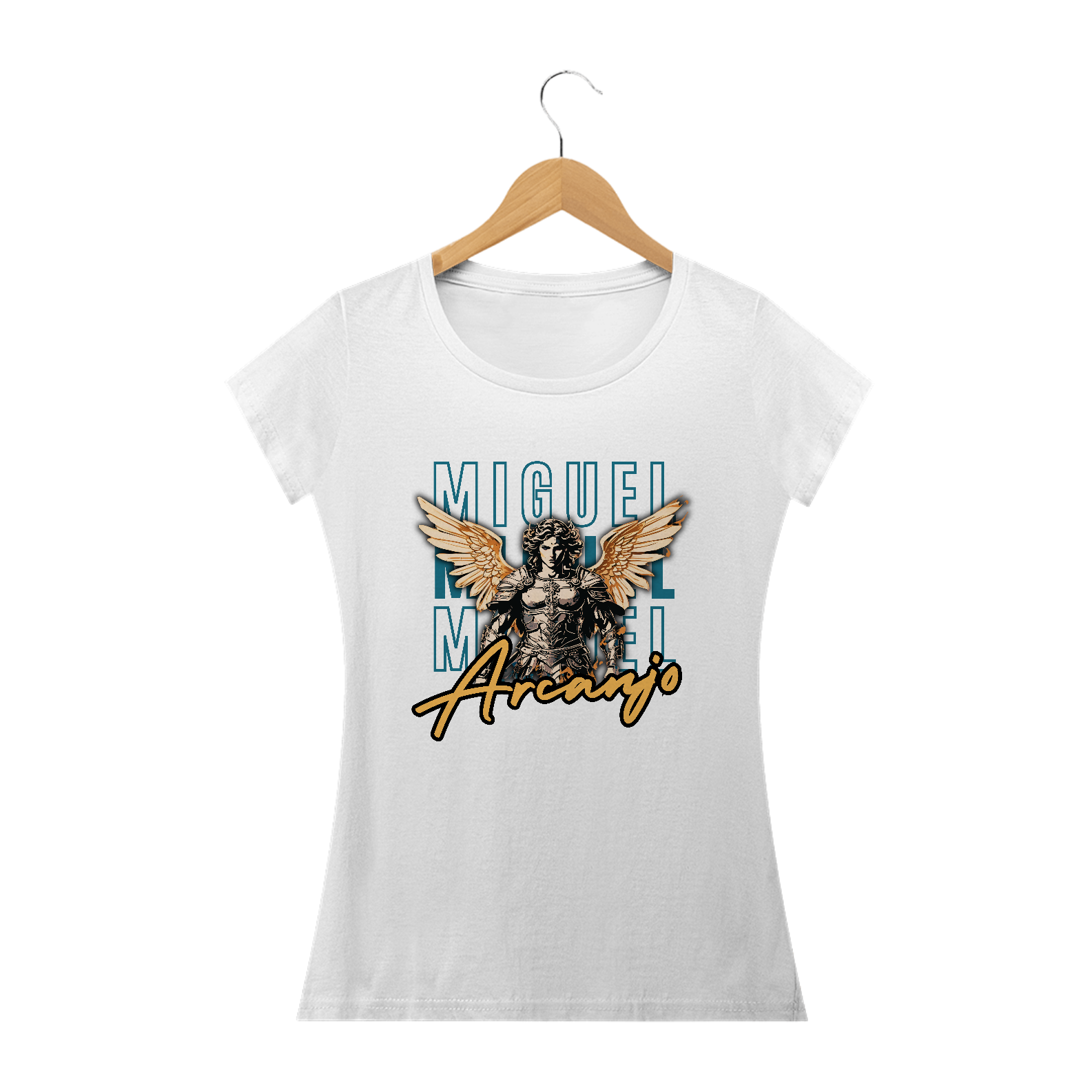 Camiseta Baby Look Arcanjo Miguel 01