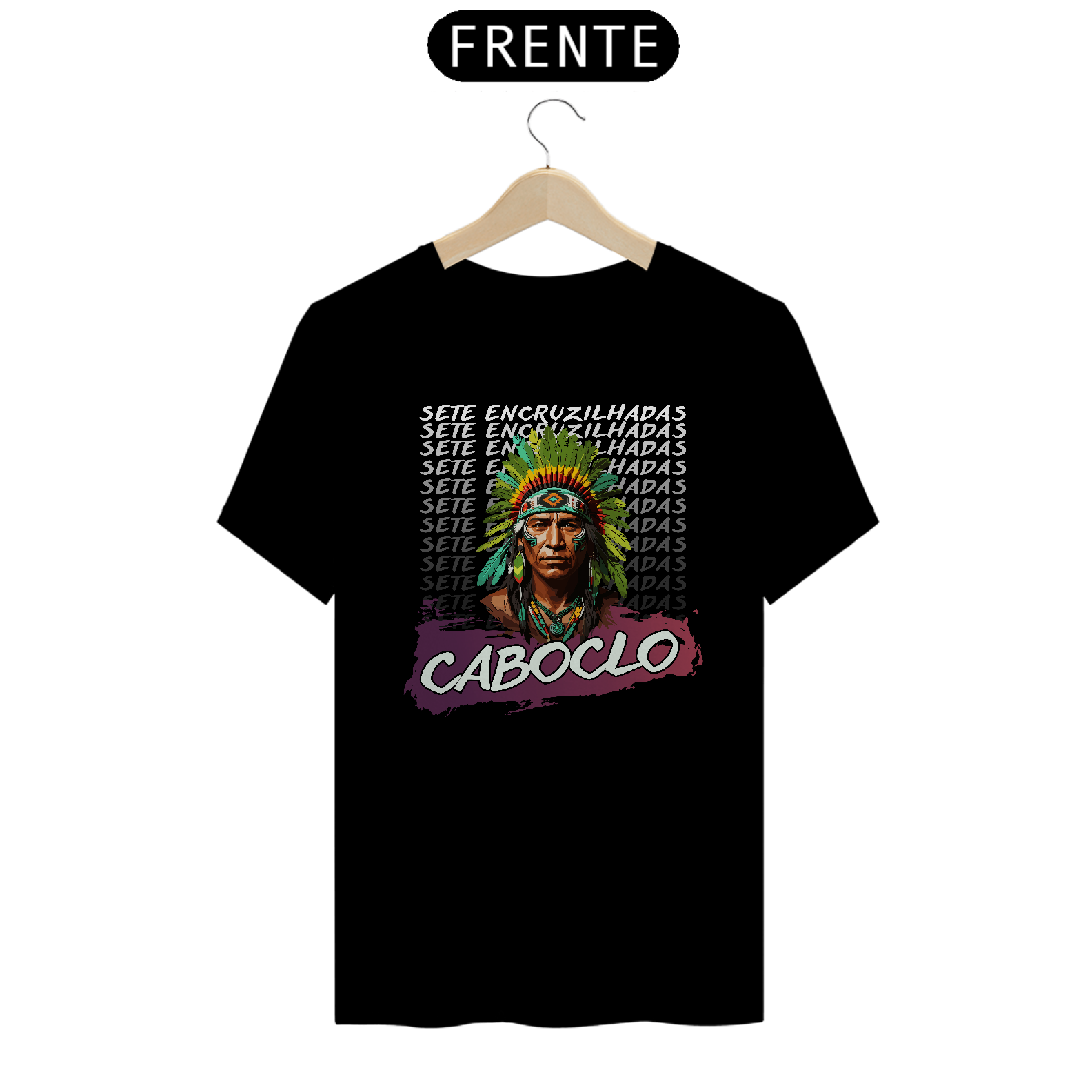 Camiseta Unissex Caboclo 7 Encruzilhadas 03