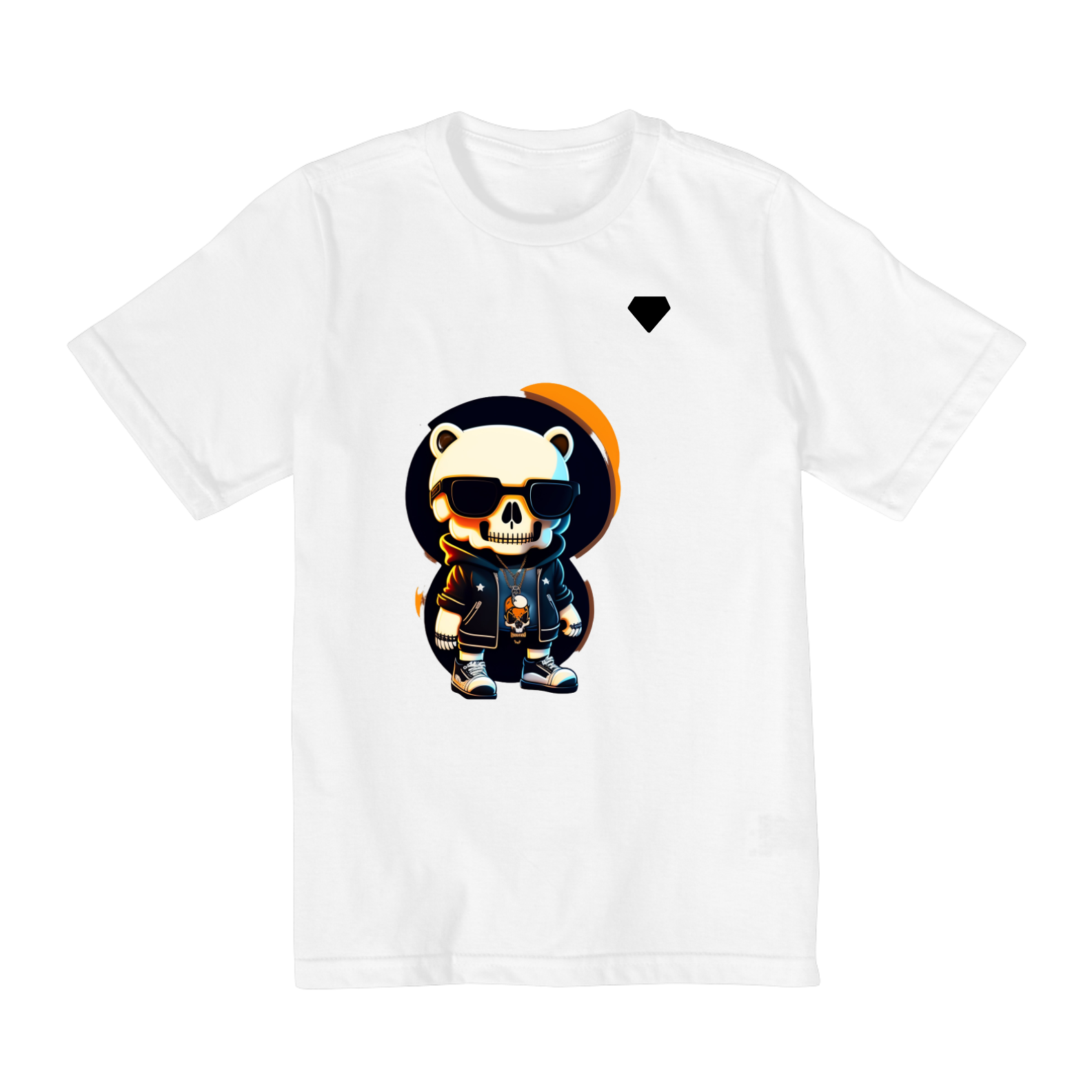 camiseta infantil urso diamond