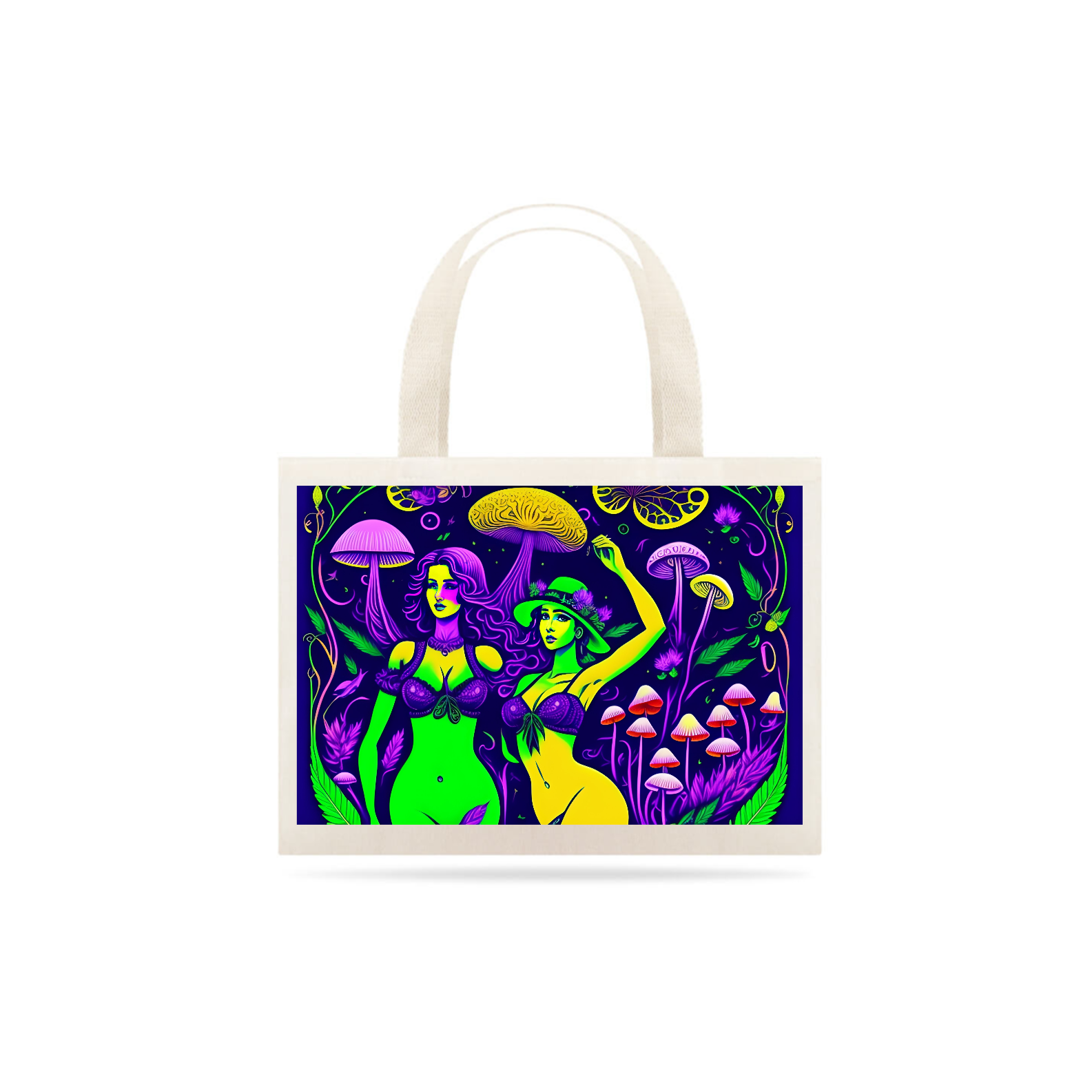 bolsa fadas e cogumelos