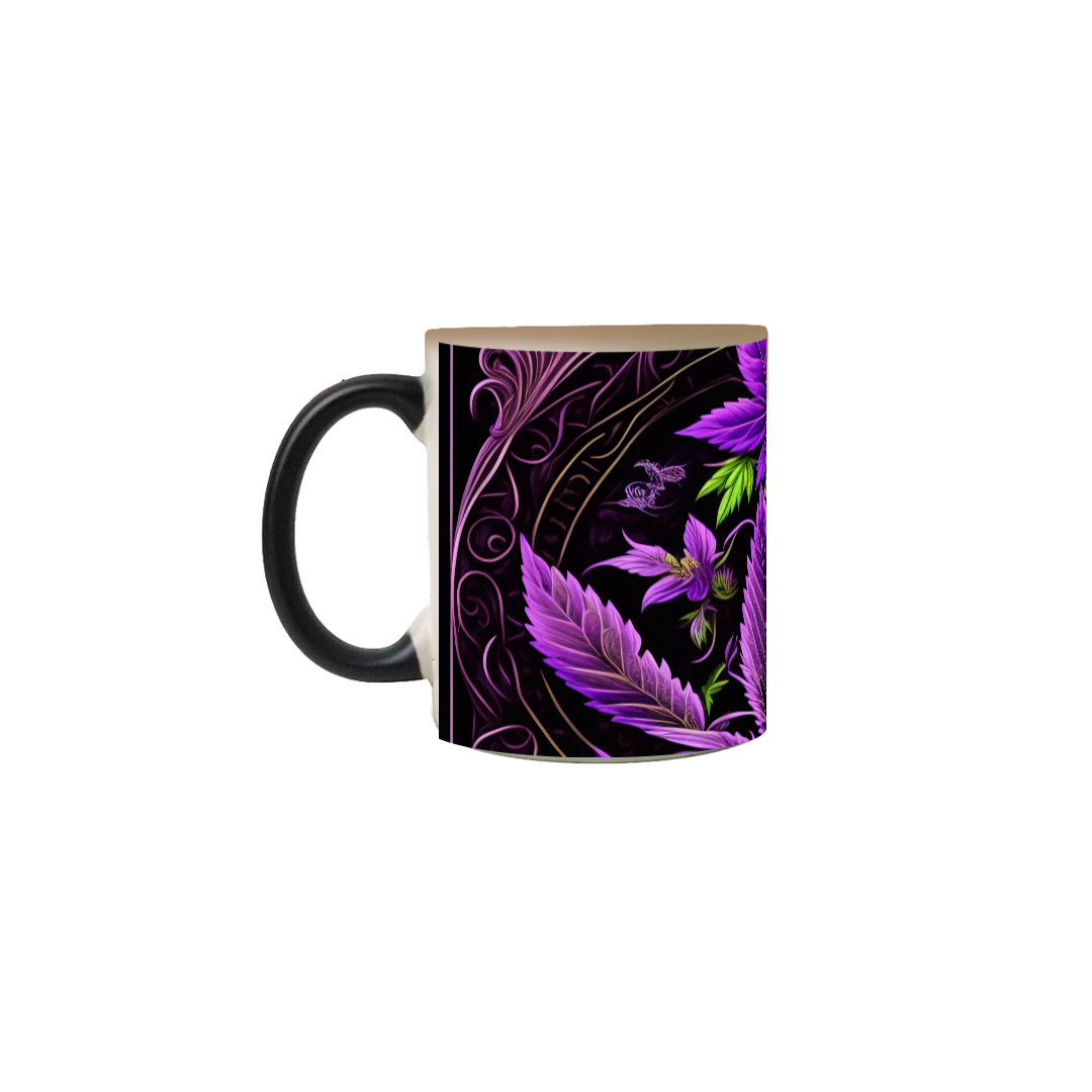 caneca canabis roxo