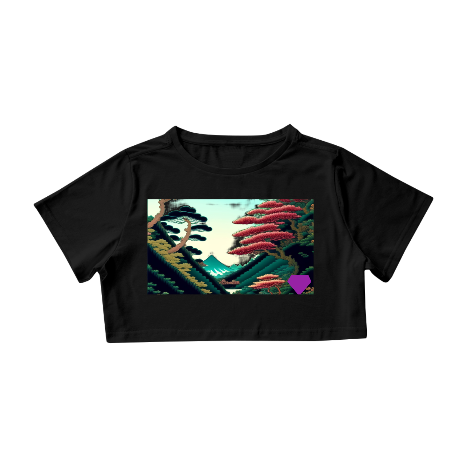 CAMISETA CROPPED C&E CHICQUE & ELEGANTE 