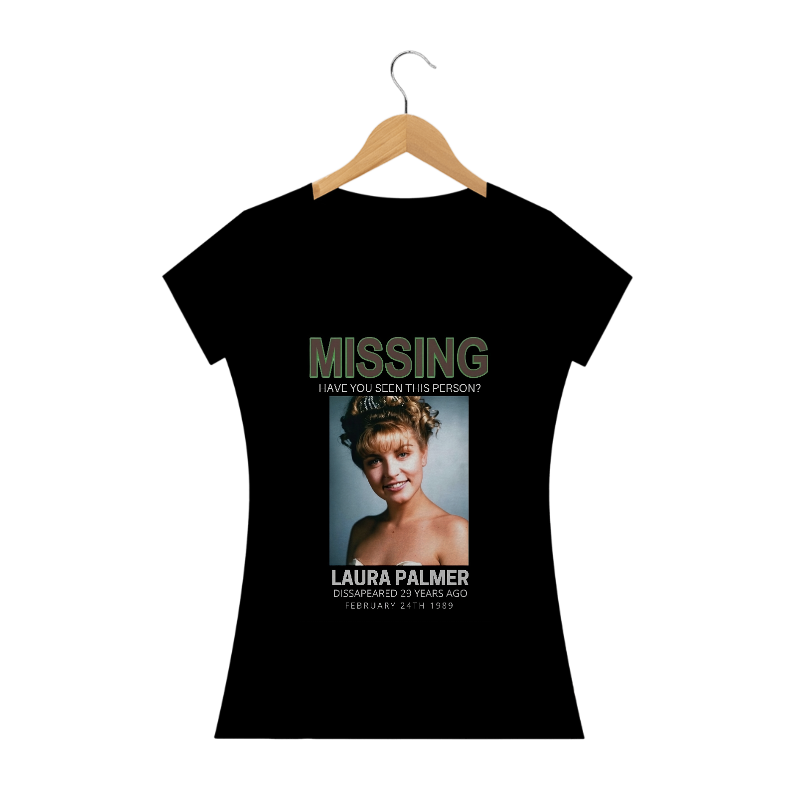 Nome do produto: Camiseta Baby Long Missing Laura Palmer