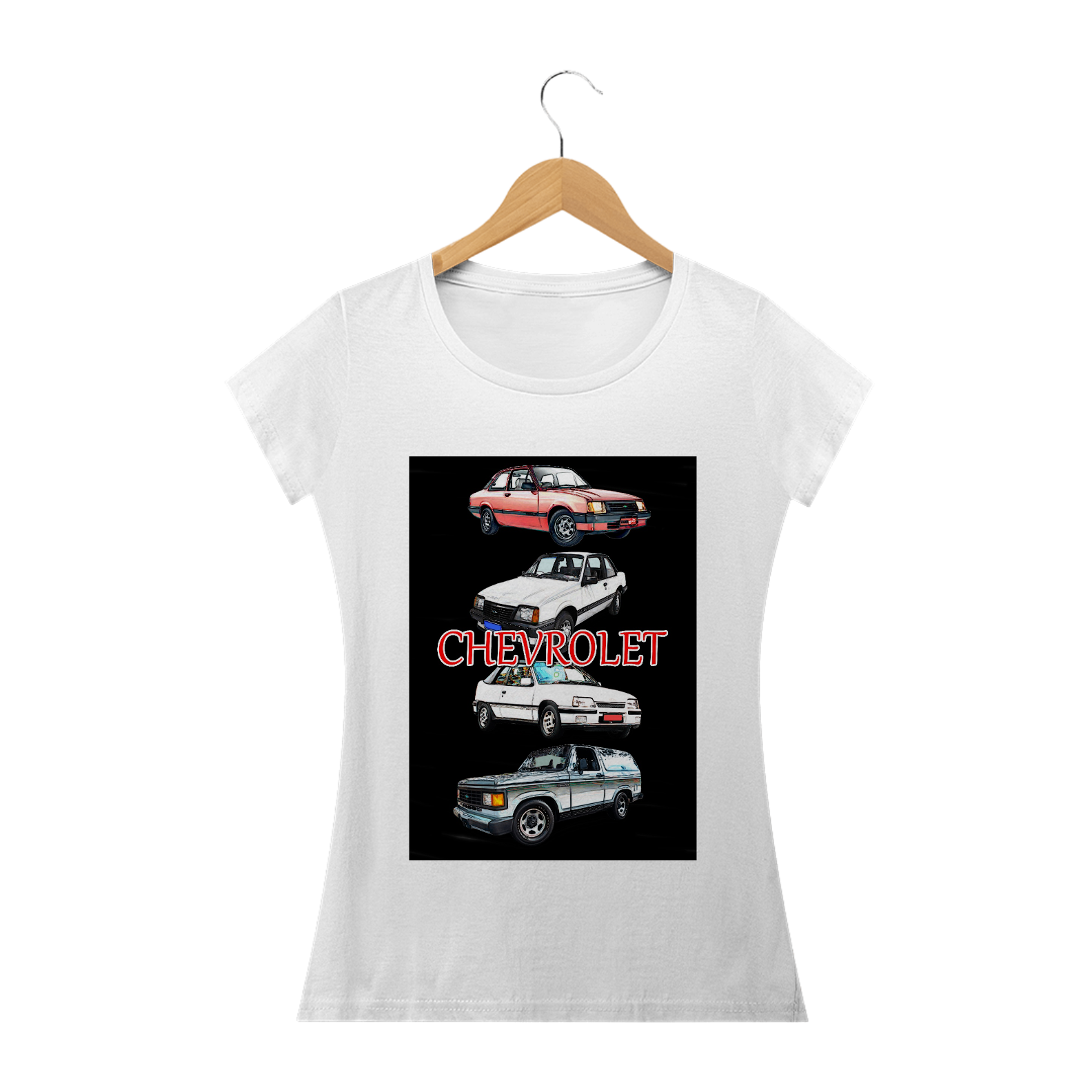 camiseta chevrolet femnina