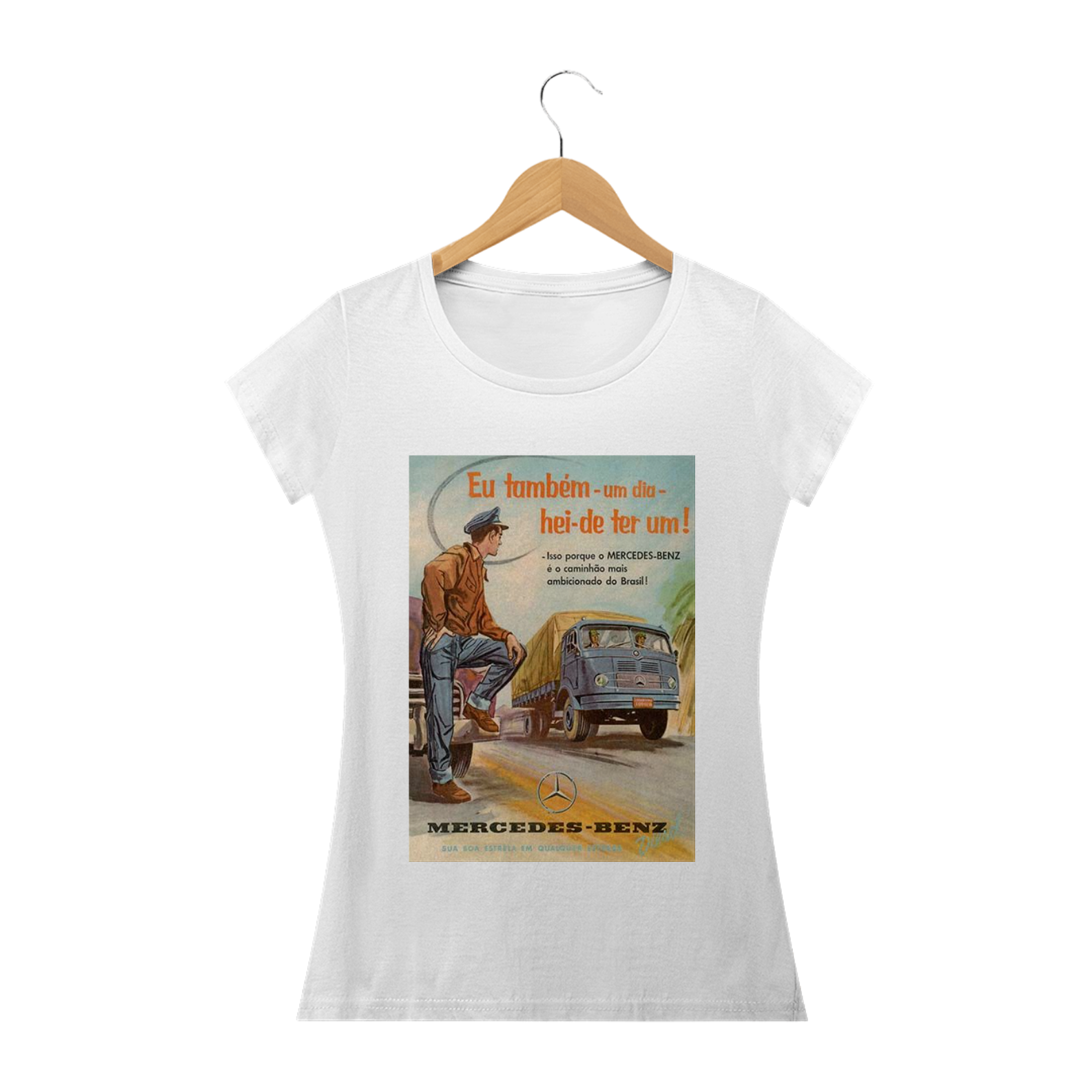 Camiseta Caminhão Mercedes Feminina
