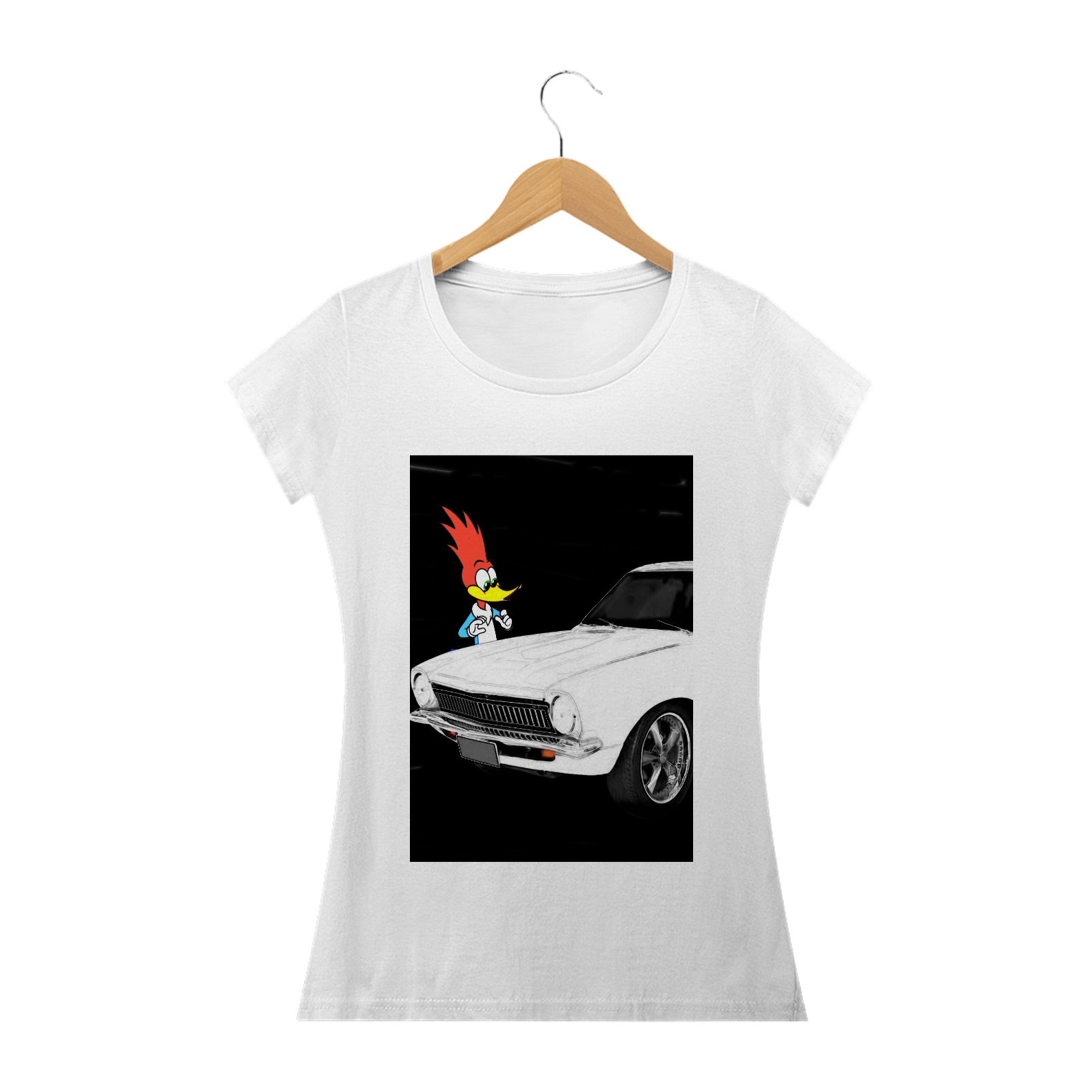 Camiseta Ford Maverick Pica Pau Feminina