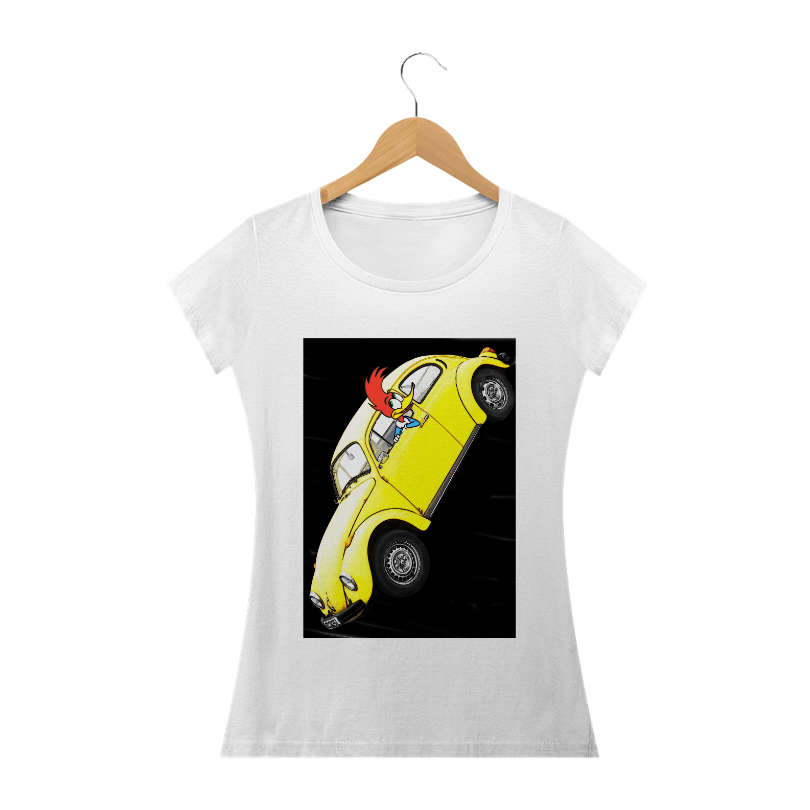Camiseta Fusca Pica Pau Feminino