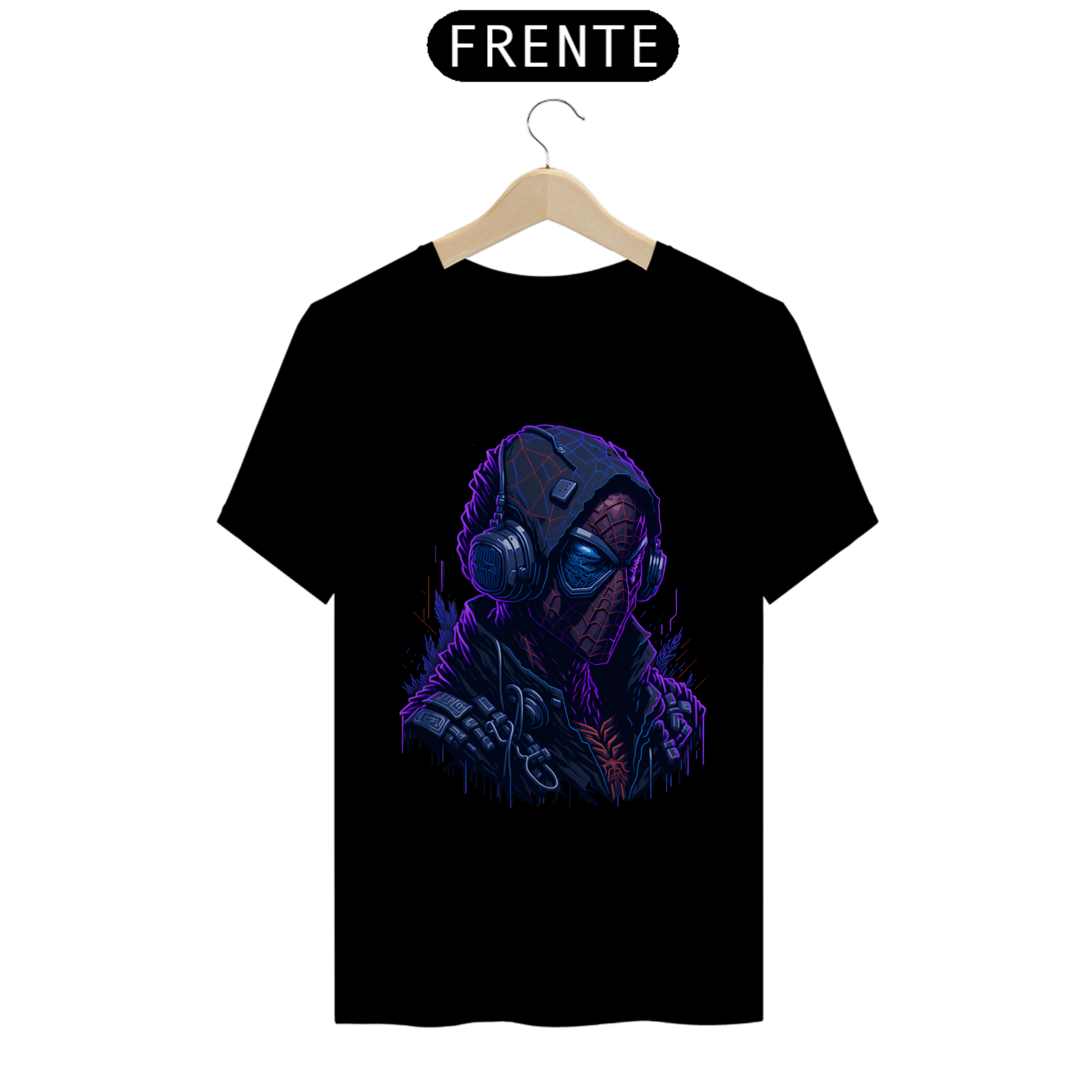 Camiseta Homem Aranha Cyber Com Headphones 