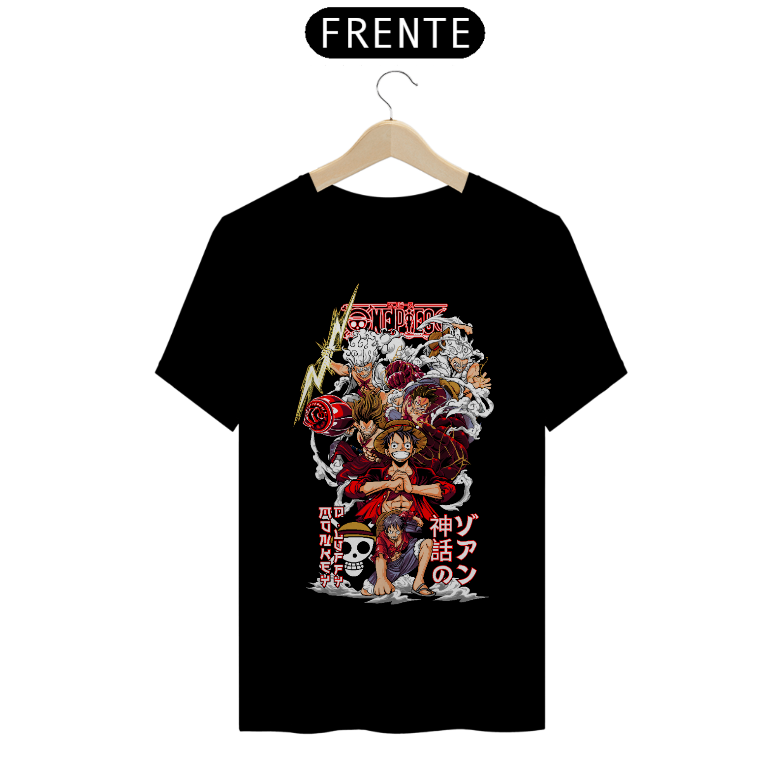 Camiseta Luffy Gears