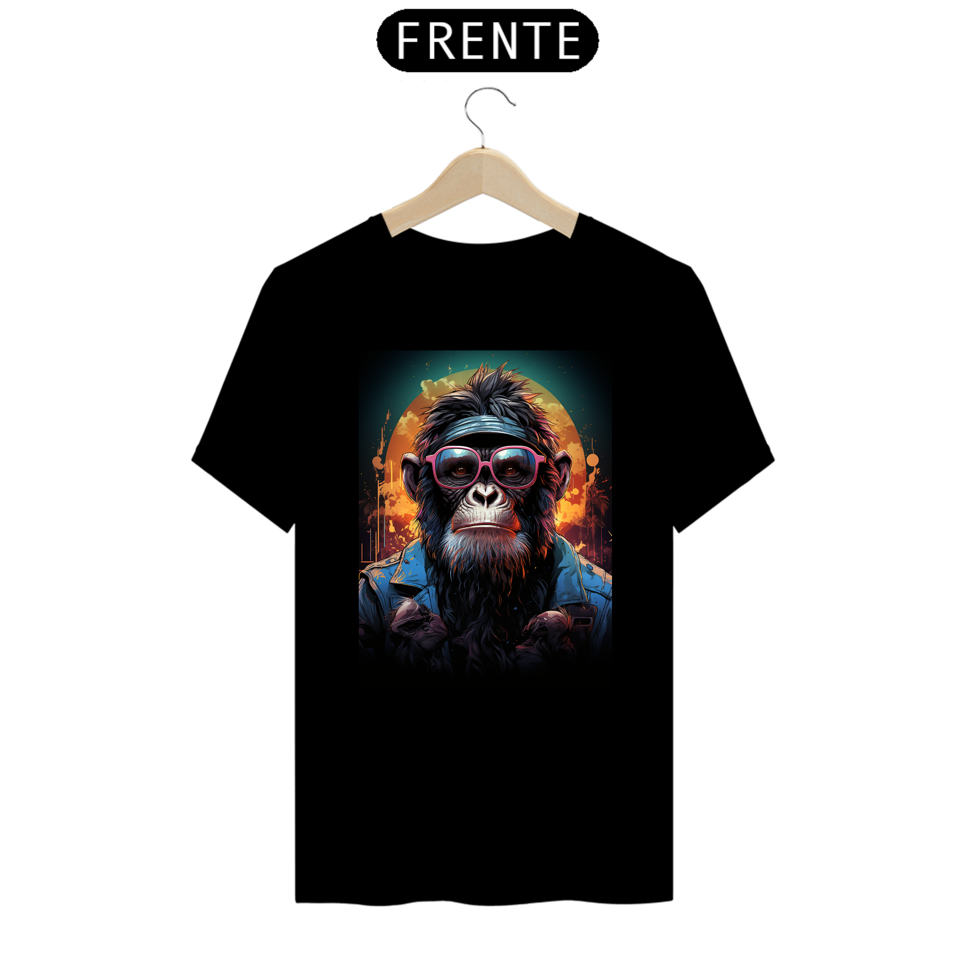 Nome do produto  Camiseta estampa Macaco style