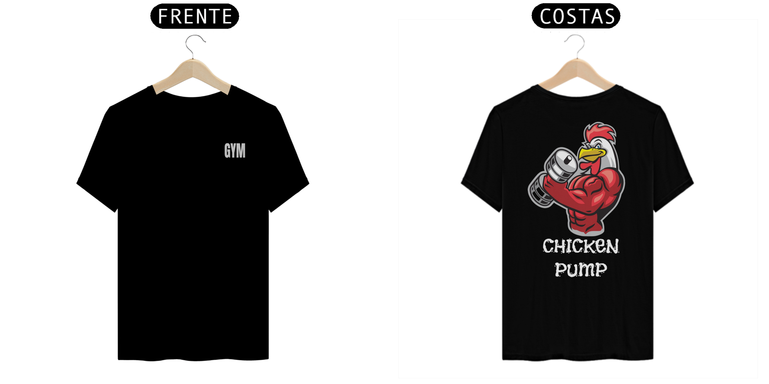 Camisa Masculina Academia Chicken Red