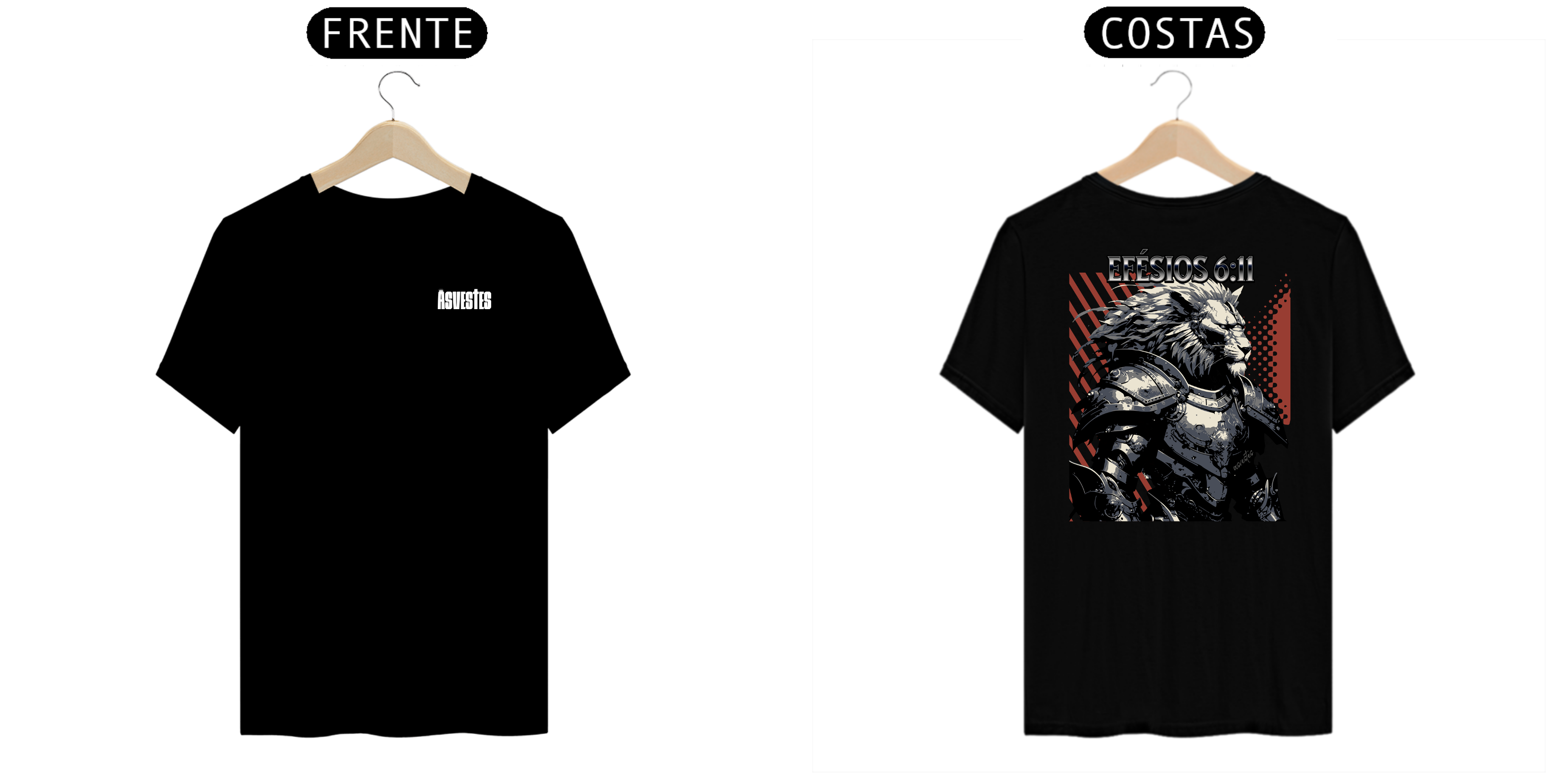 Nome do produto: Camiseta Cristã Efésios 6:11 - Armadura de Deus