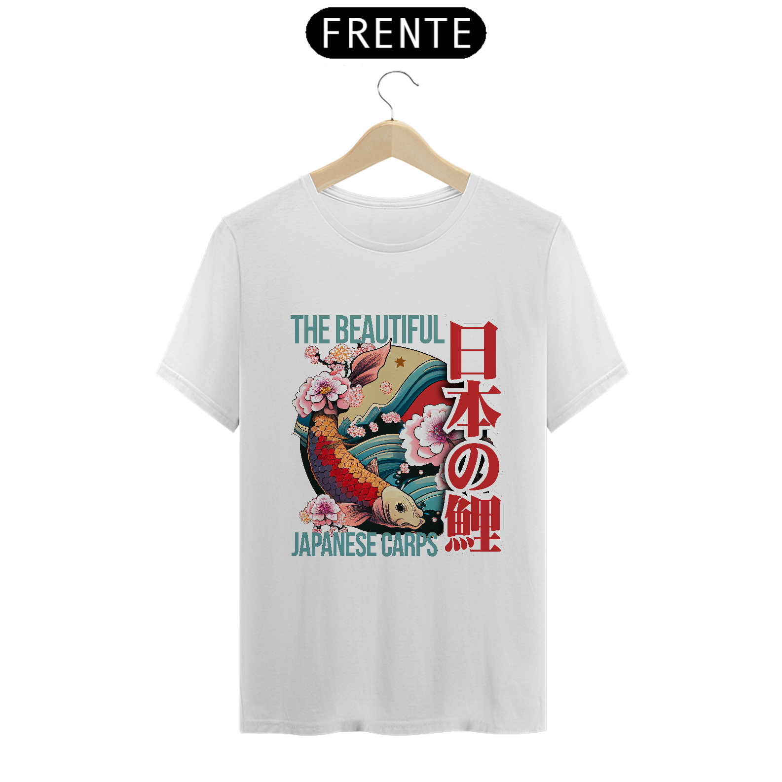 Camiseta Clássica: “Japanese KOI Design”