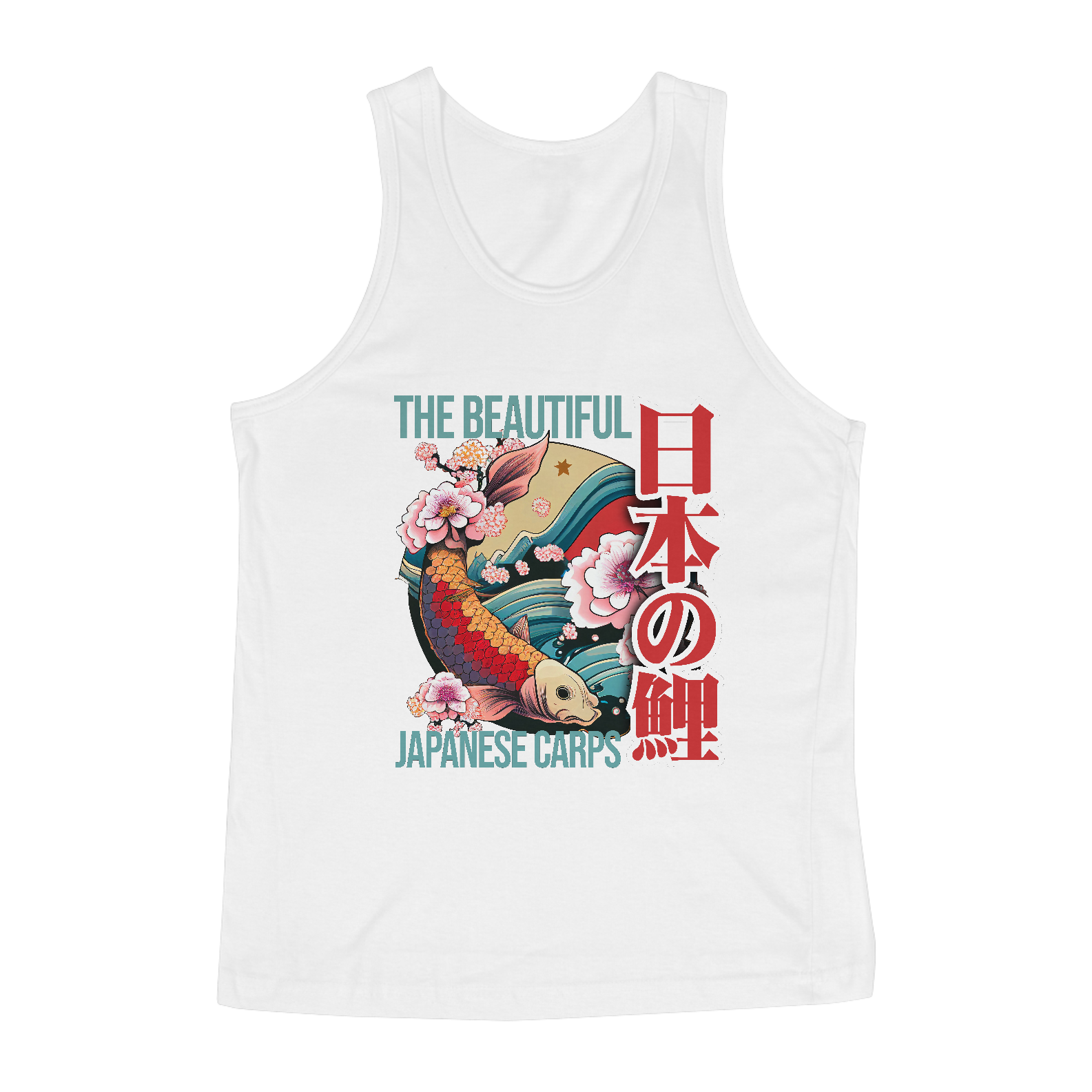 Camiseta Regata: “Japanese KOI Design”