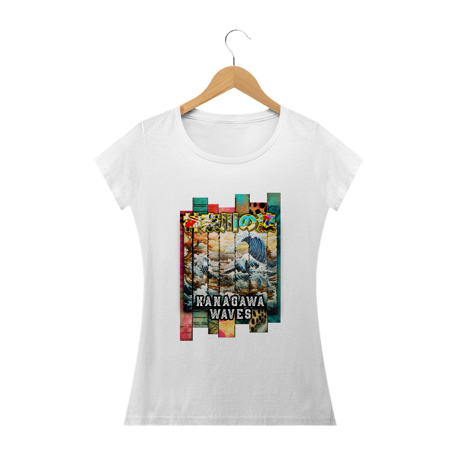 Camiseta Baby Long: “Kanagawa Waves”