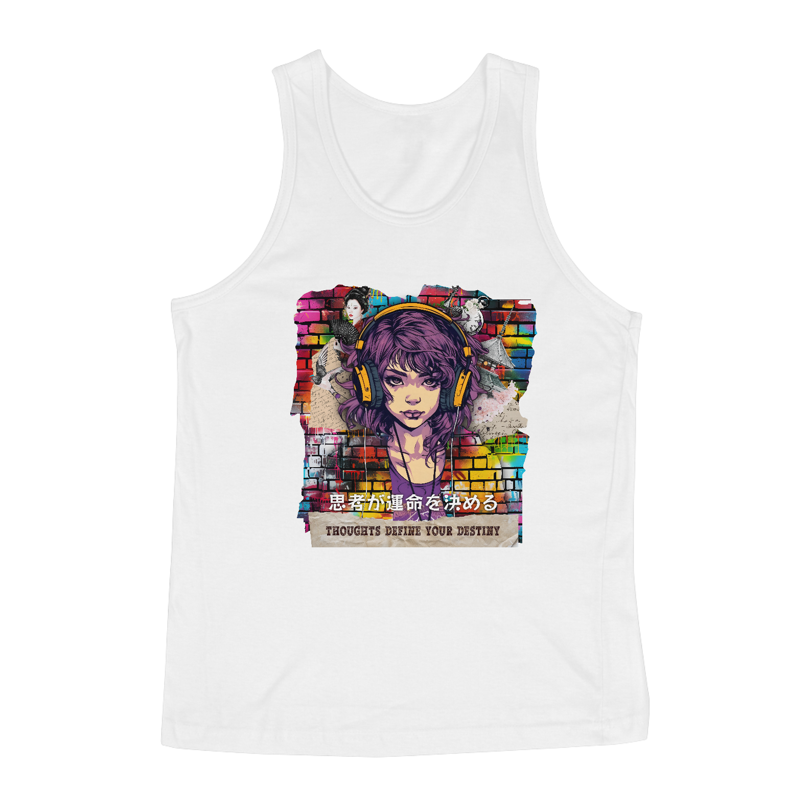 Camiseta Regata: “Thoughts define your destiny”