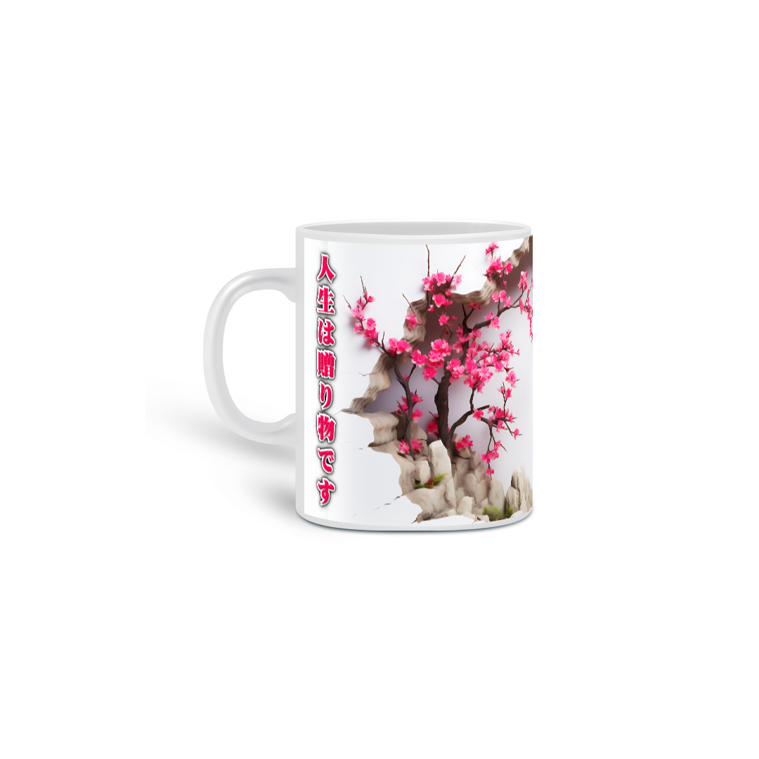 Caneca 3D Life is a gift 