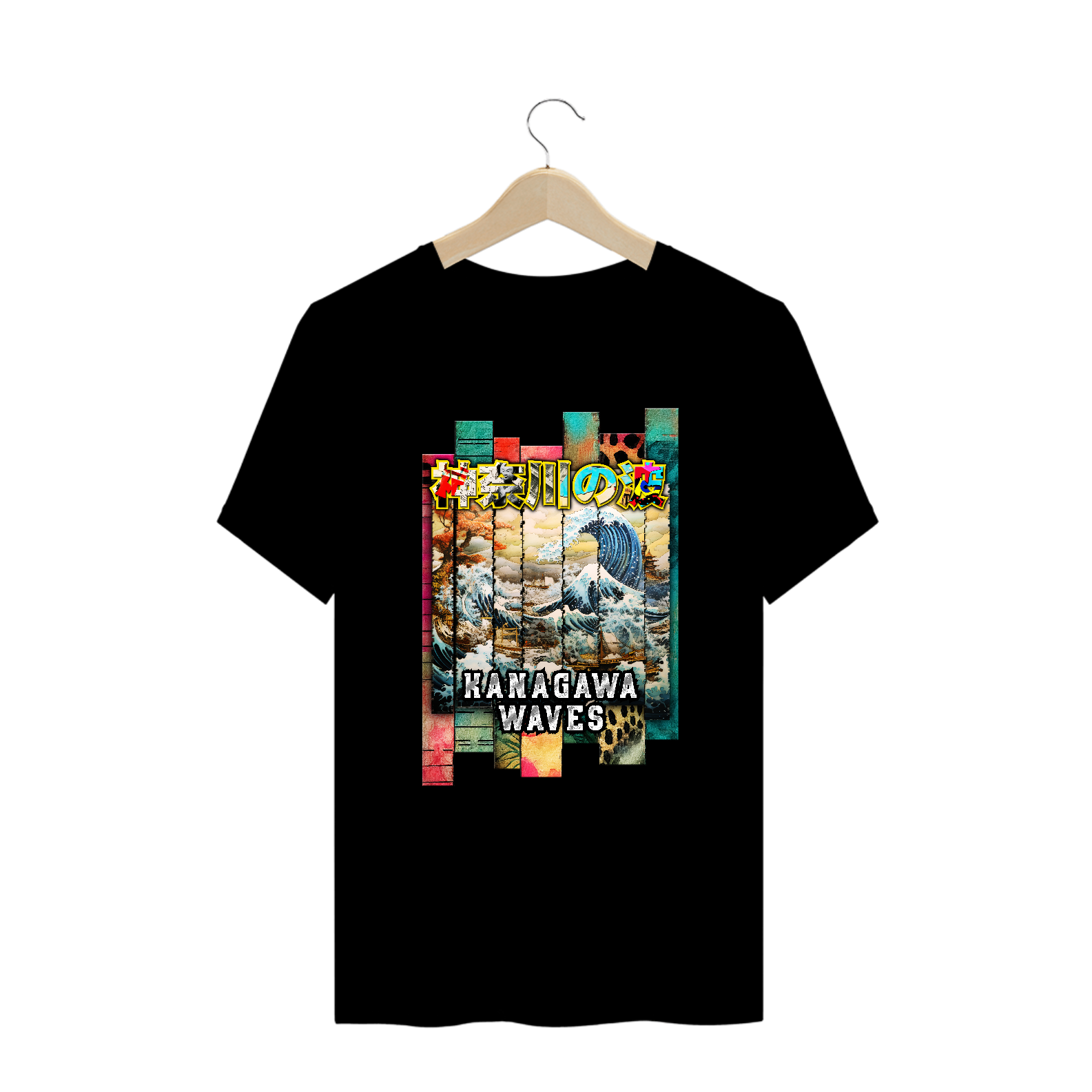 Camiseta Plus Size: “Kanagawa Waves”