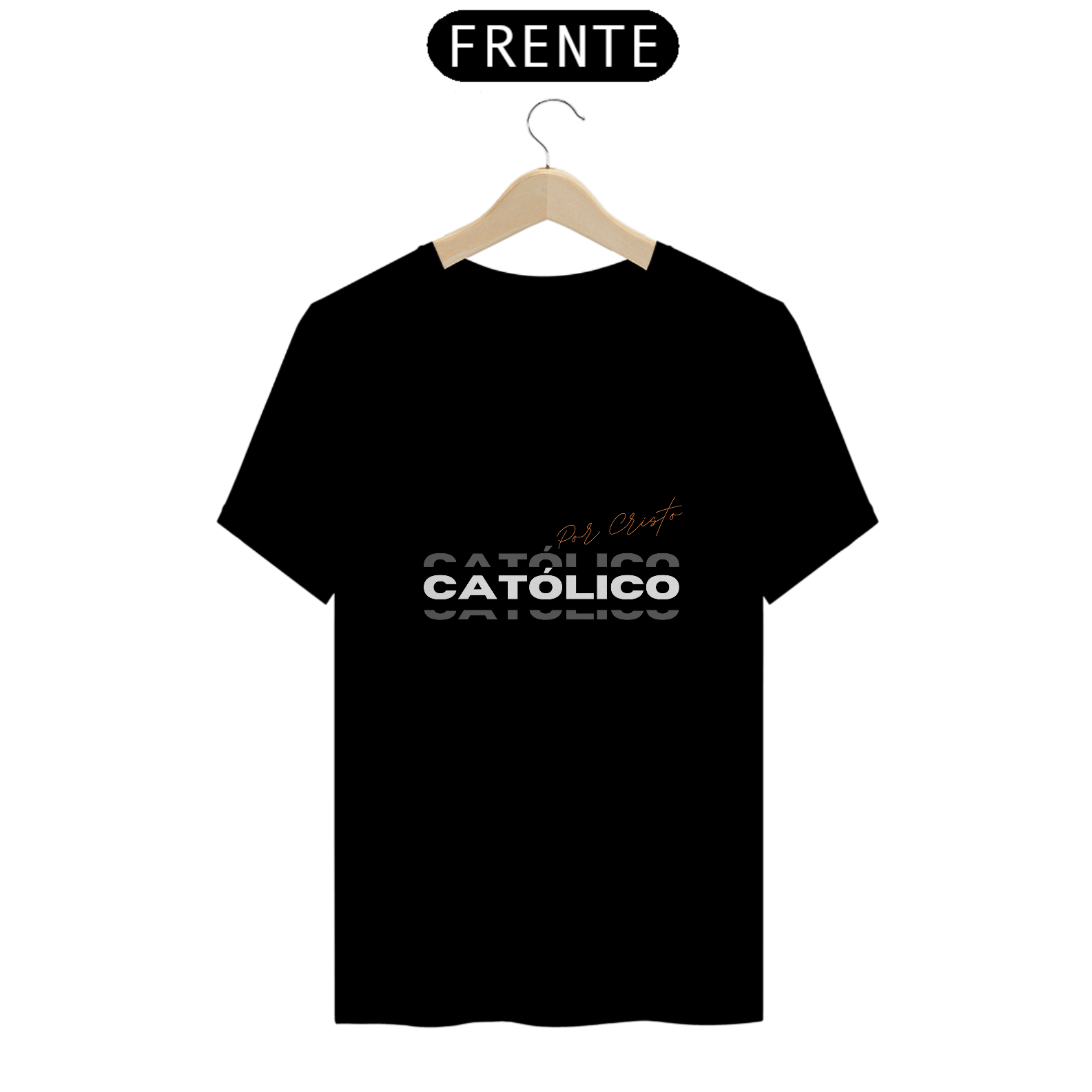 T-shirt  Quality Católico por Cristo