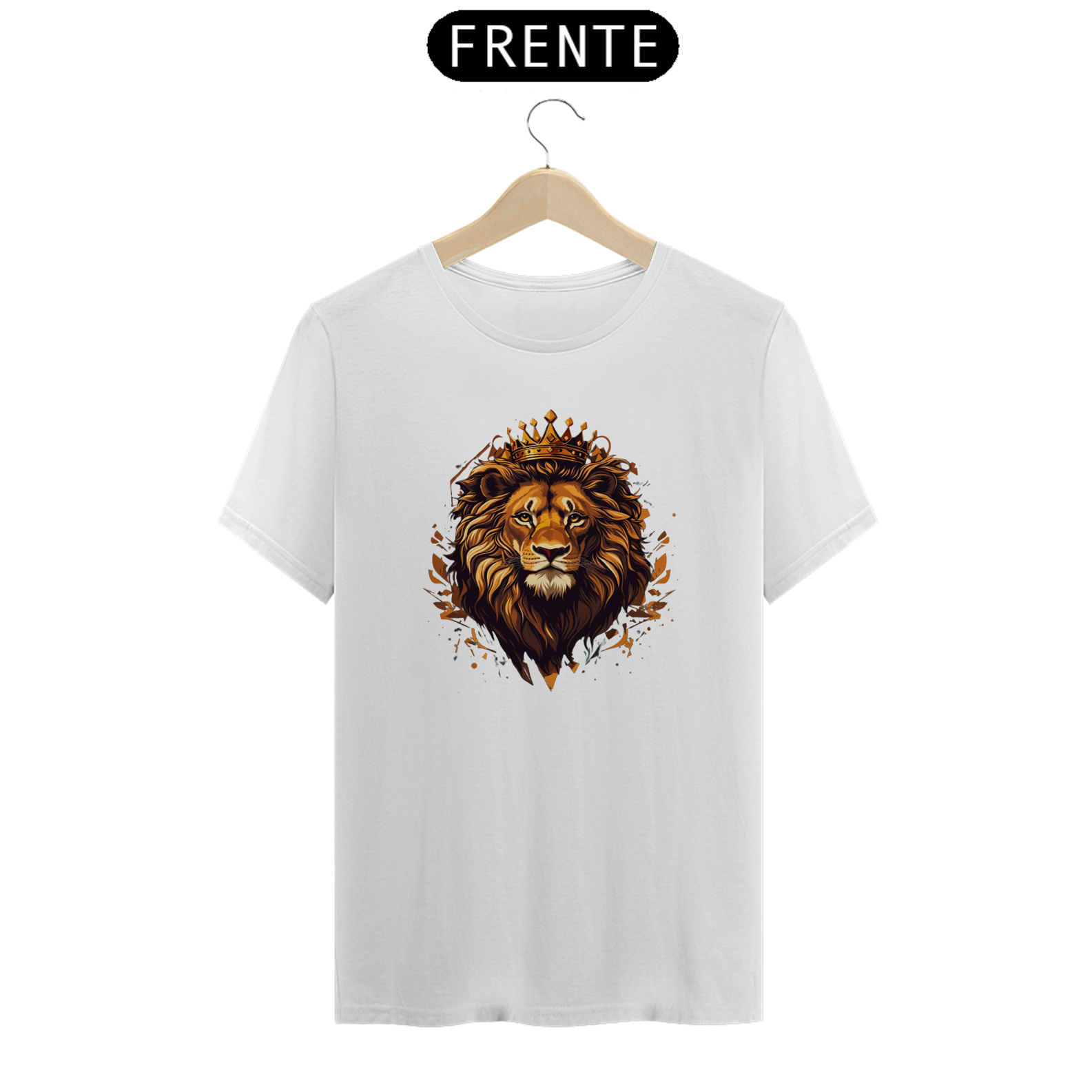 Nome do produto: Camiseta Prime | Leão Rei (Dourado)