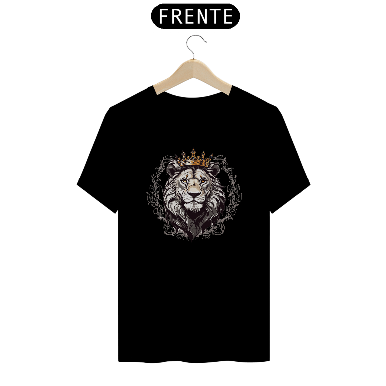 Camiseta Prime | Leão Rei (Prateado)