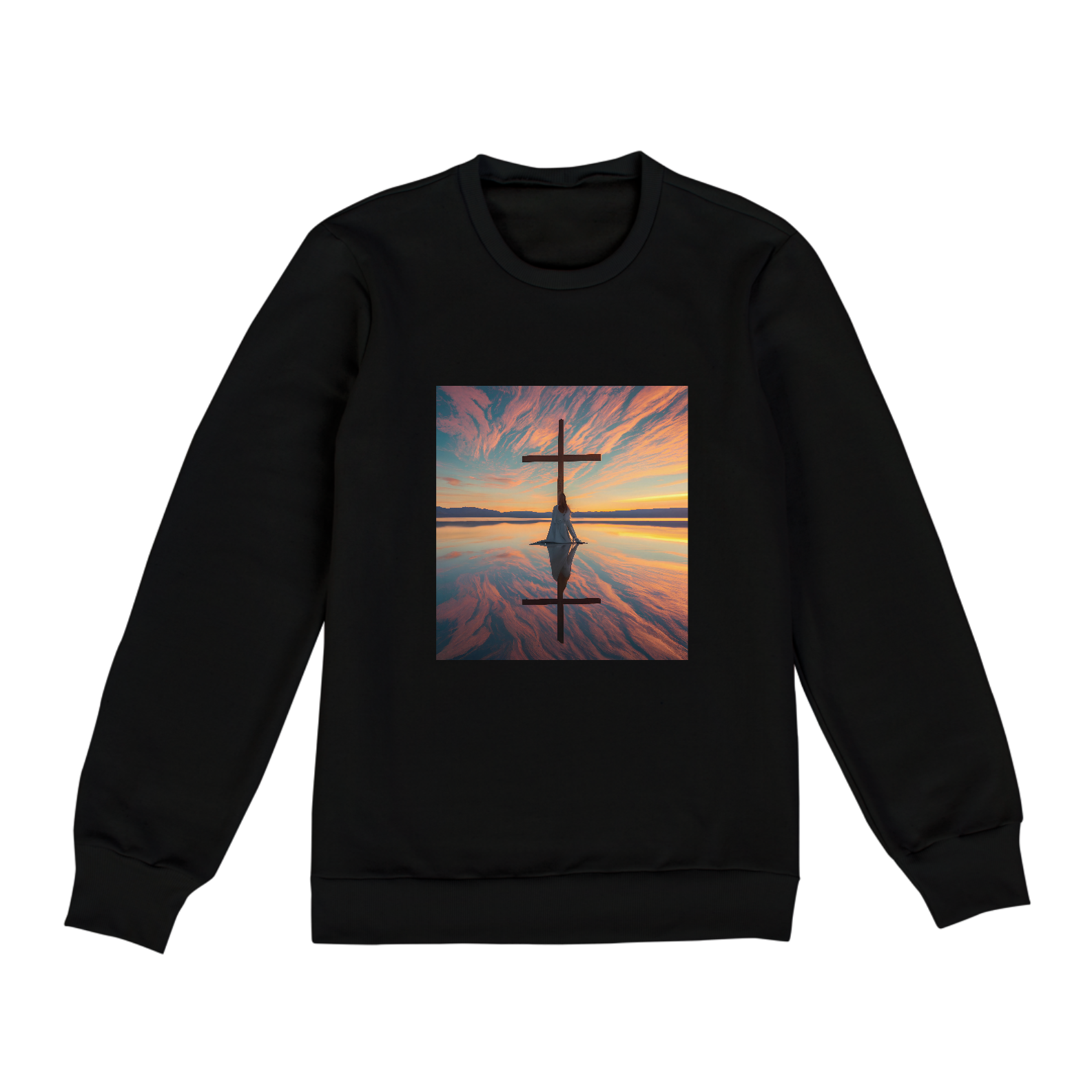 Moletom Cruz ao por do sol