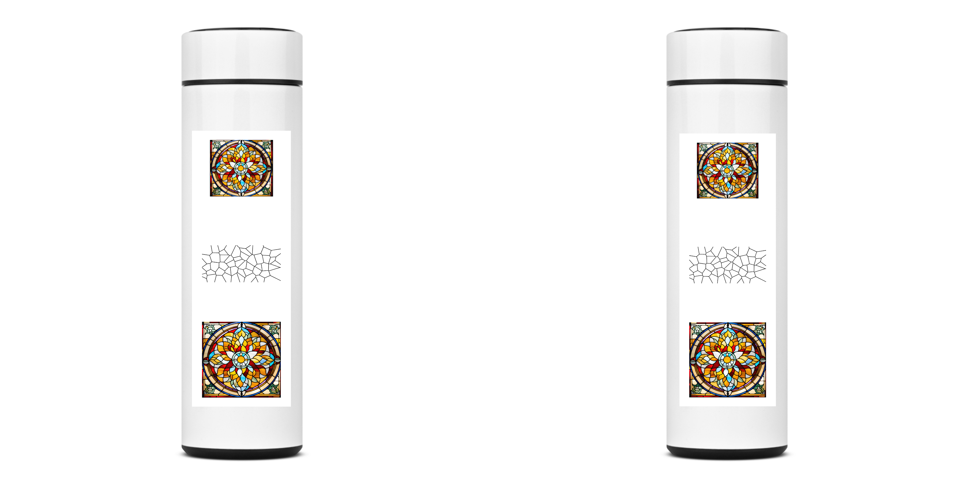 Garrafa Térmica Mandala Vitral