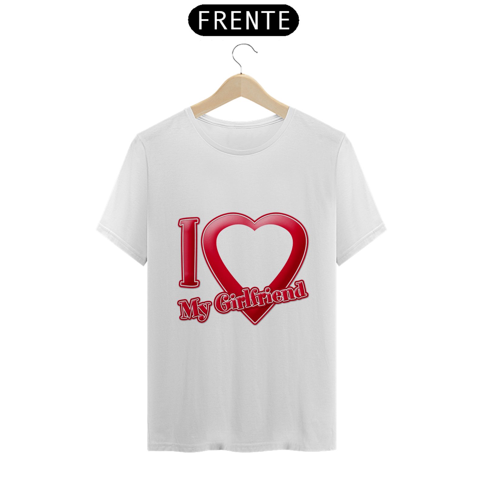 Camiseta I Love My Girlfriend Personalizavel