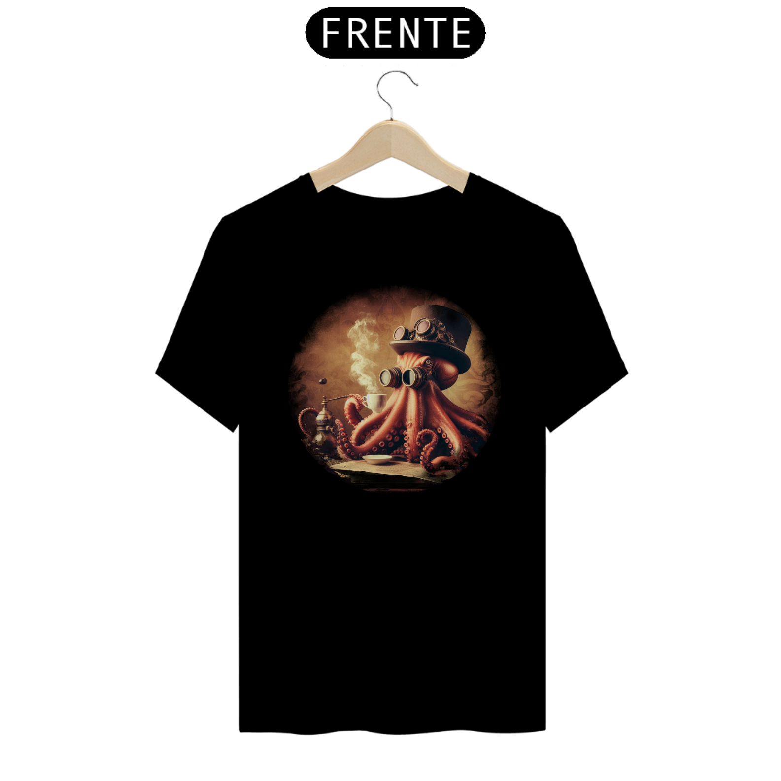 Camiseta - Steampunk Octopus 