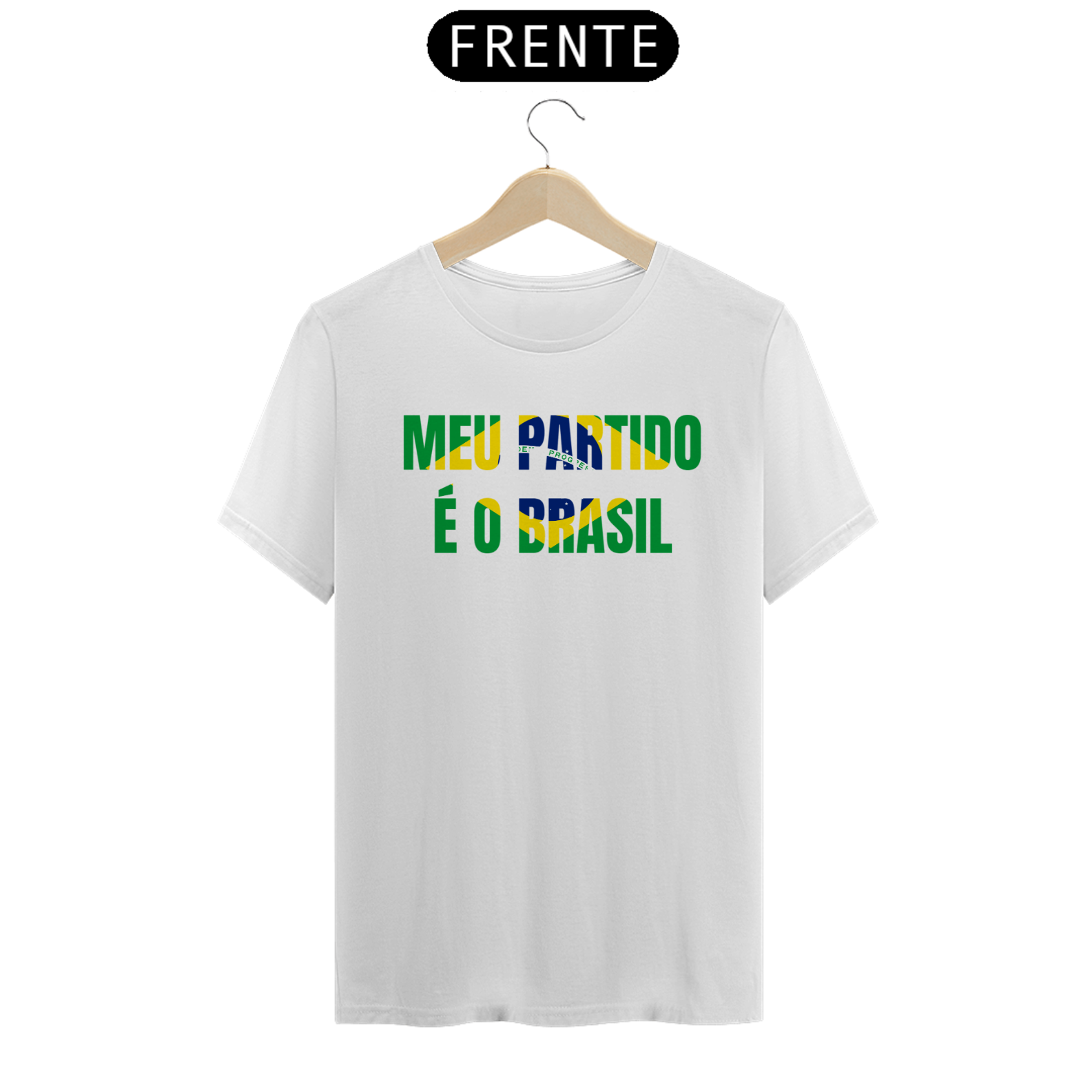 Nome do produto  CAMISETA - MEU PARTIDO É O BRASIL