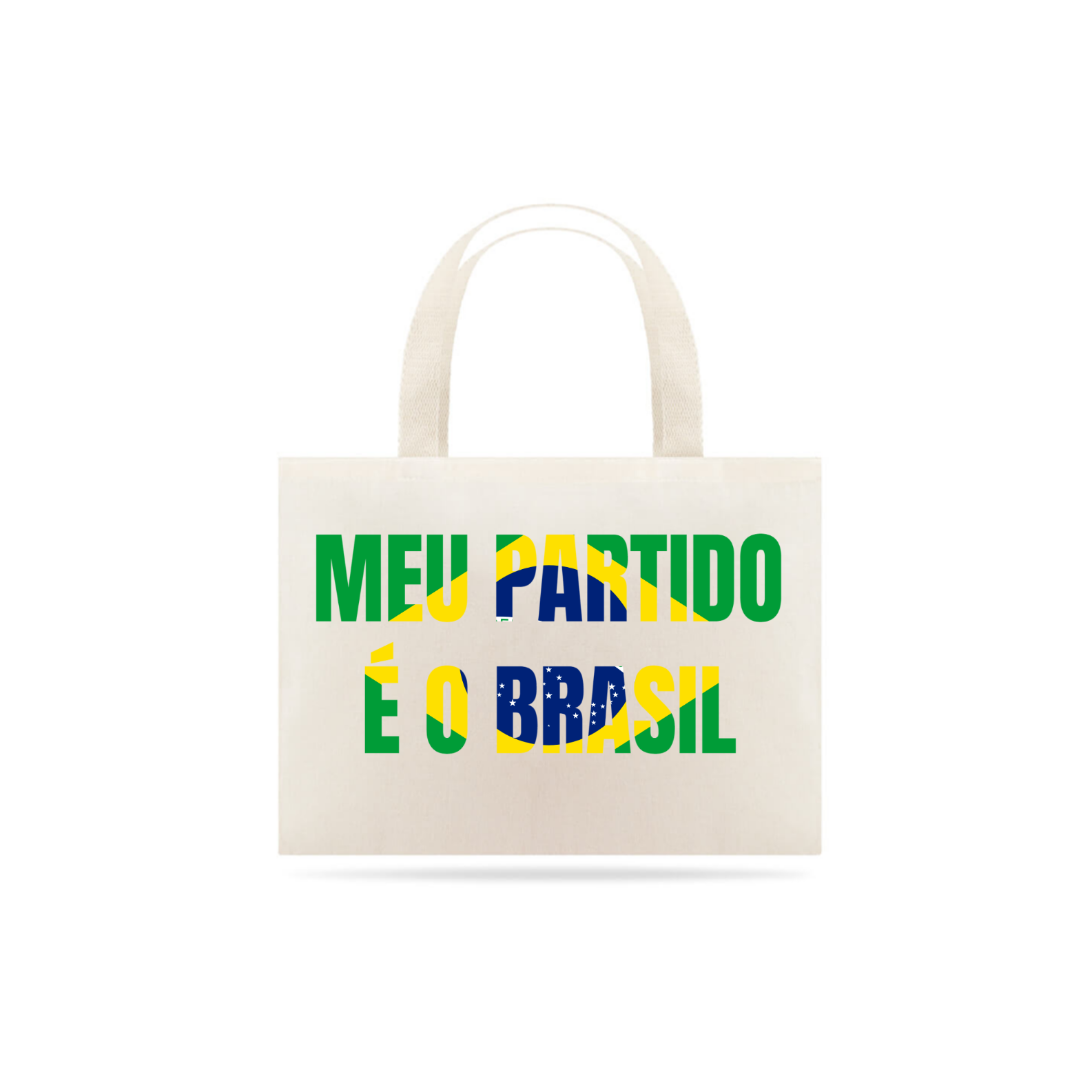 Nome do produto  ECO BAG GRANDE - MEU PARTIDO É O BRASIL