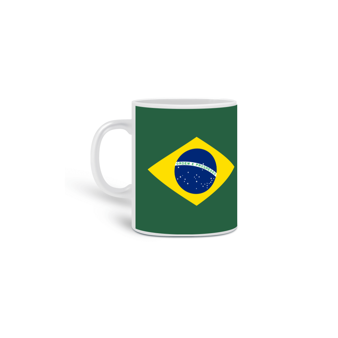 Nome do produto  CANECA BANDEIRA - MEU PARTIDO É O BRASIL