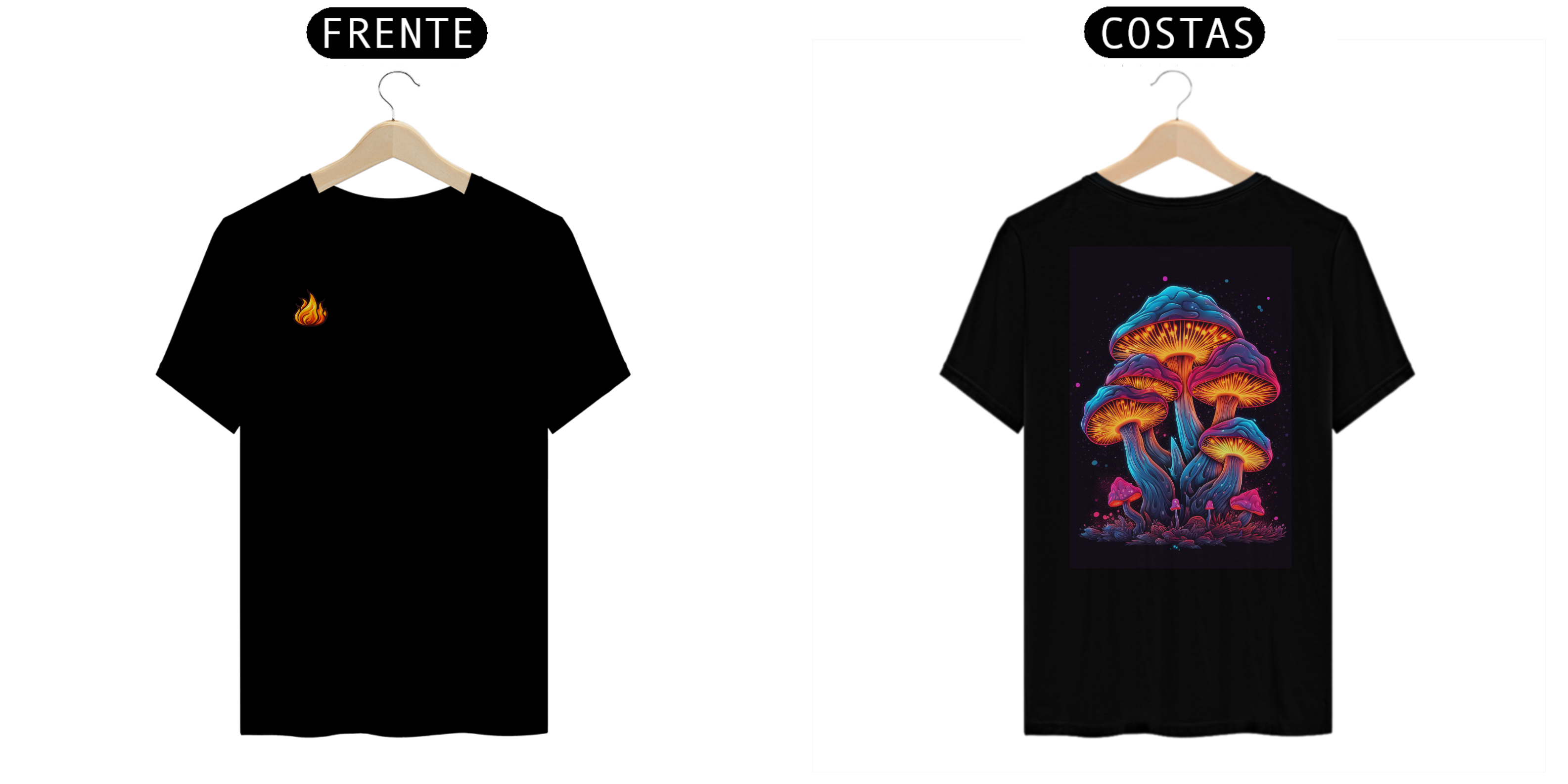 Camisa cogumelo brilhante 