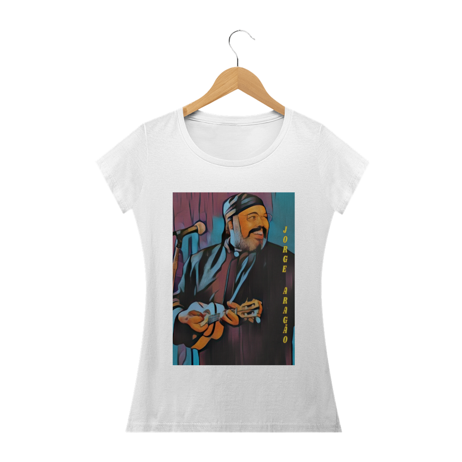 Camisa Baby feminina ICONES Jorge aragão