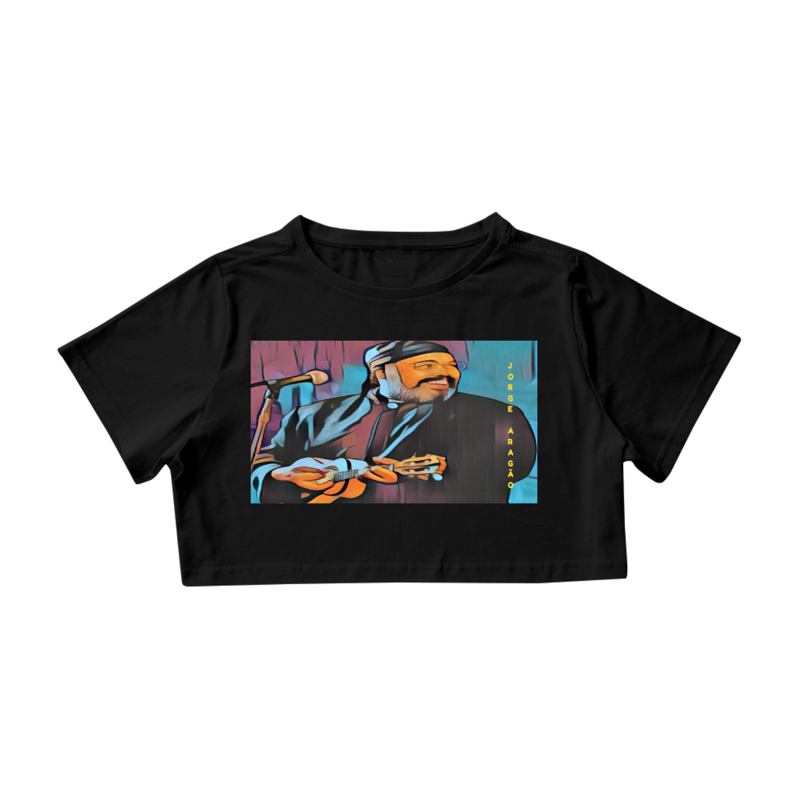 Camisa crooped ICONES jorge aragão