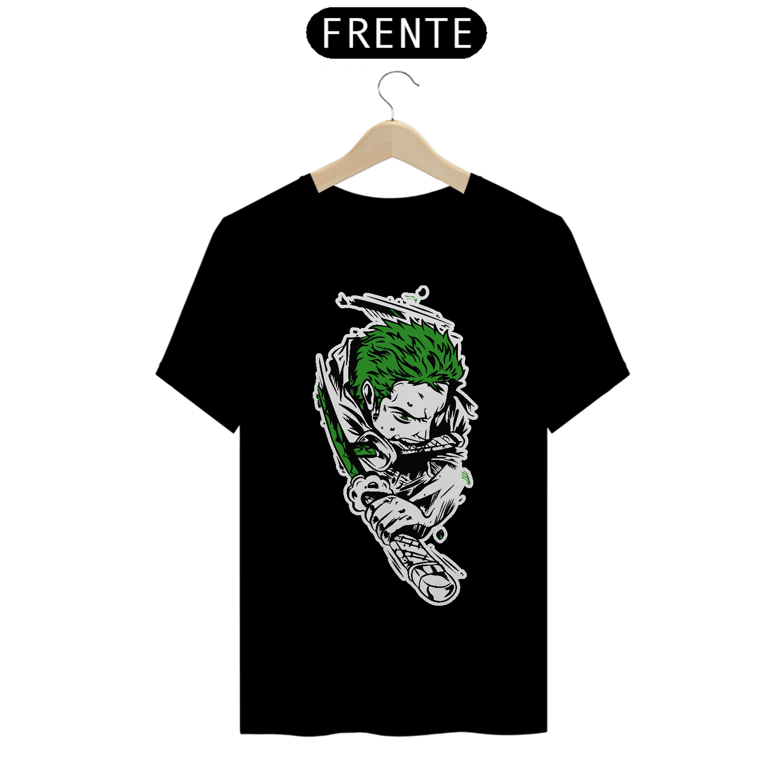 One Piece - Roronoa Zoro - Camisa Quality Storm