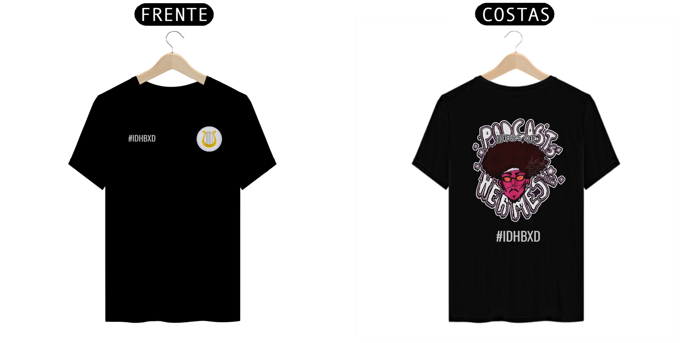 Nome do produto: Camiseta Oficial IDHBXD Podcast