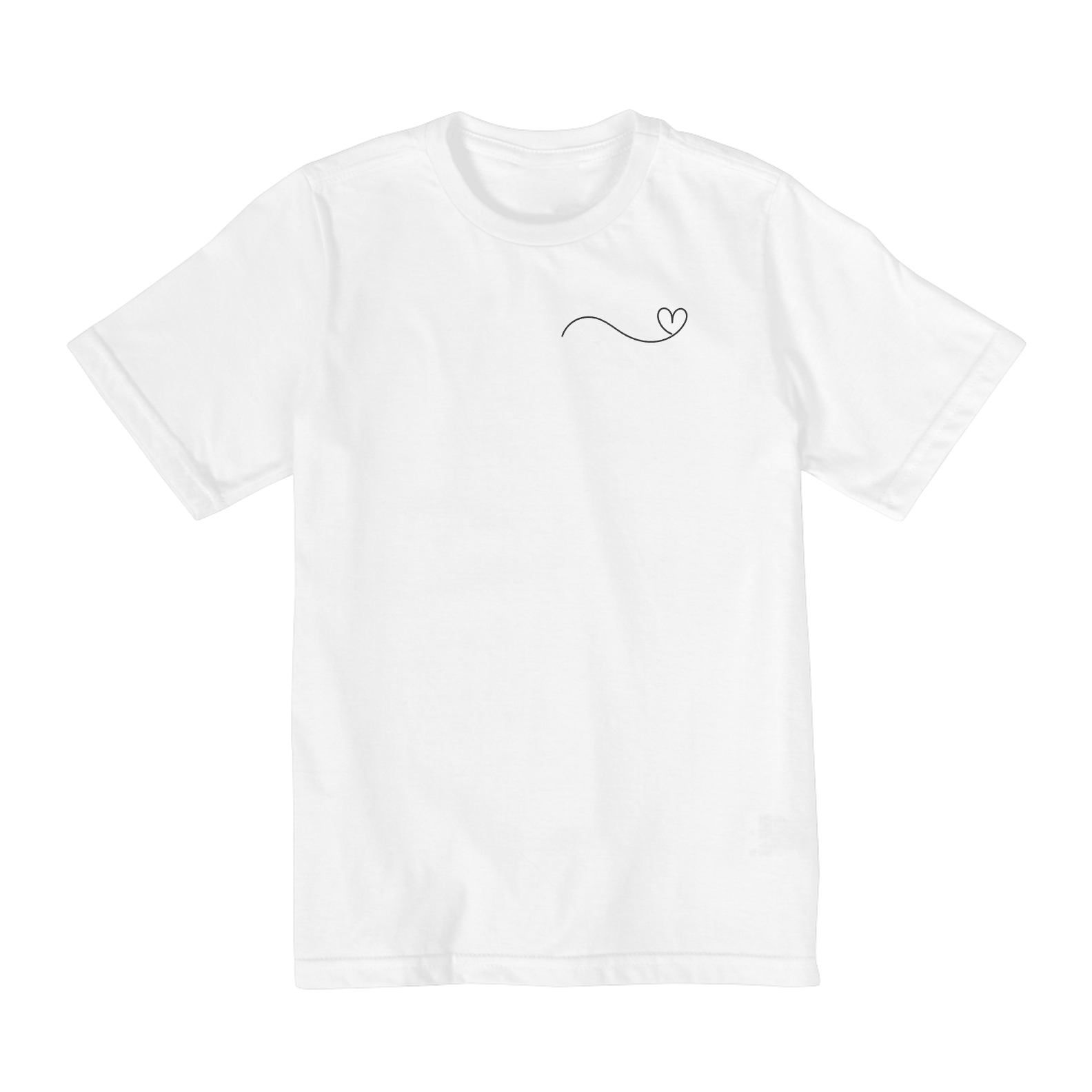T - Shirt Infantil - 2 a 8 anos  / Coração